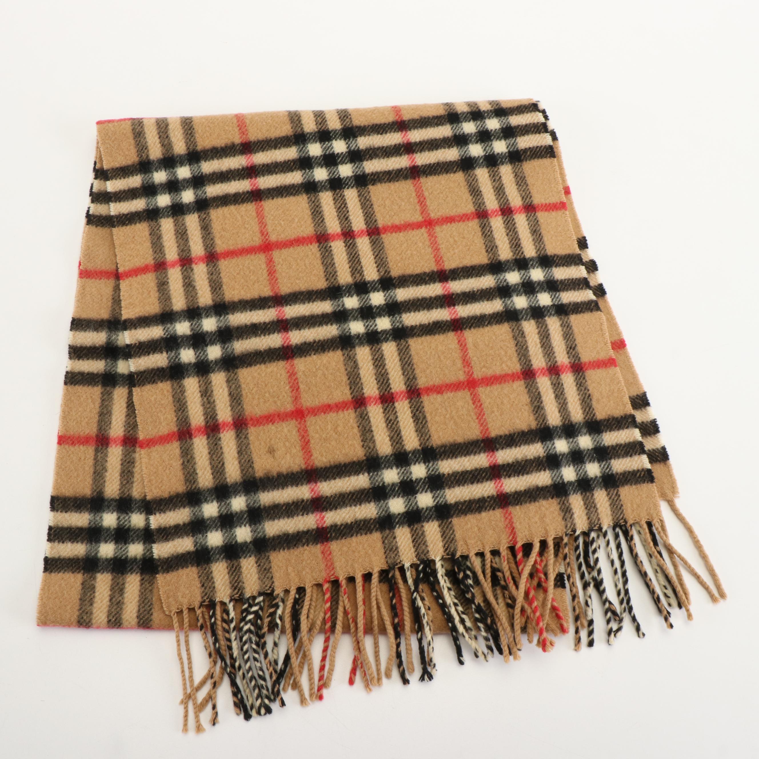 Burberrys House Check Scarf in Cashmere