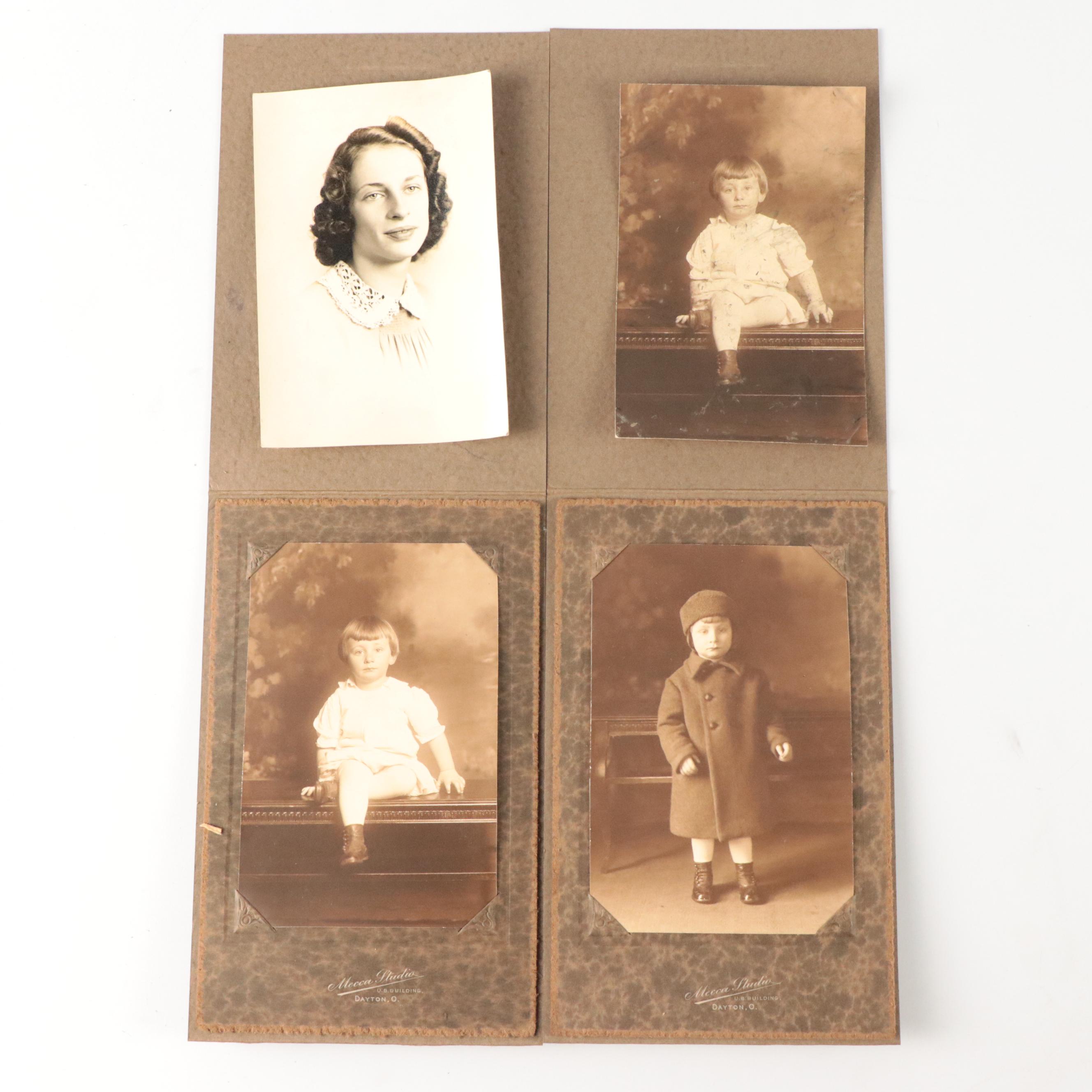 Photographs of Men, Women and Children, Early to Mid-20th Century