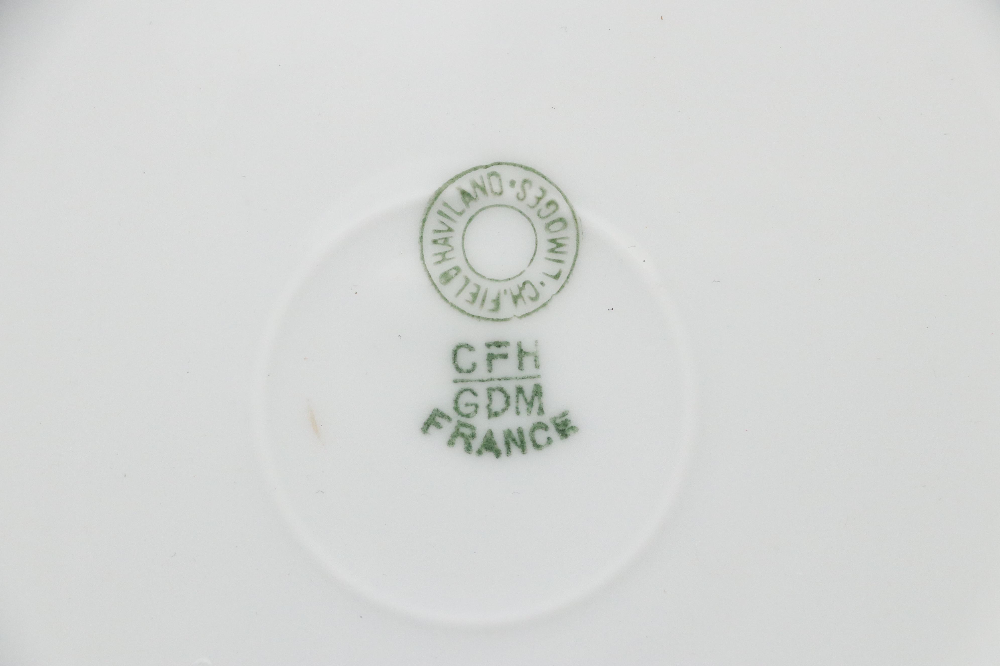 Charles Field Haviland Porcelain Dinnerware with Societé Alluaud Luncheon Plates