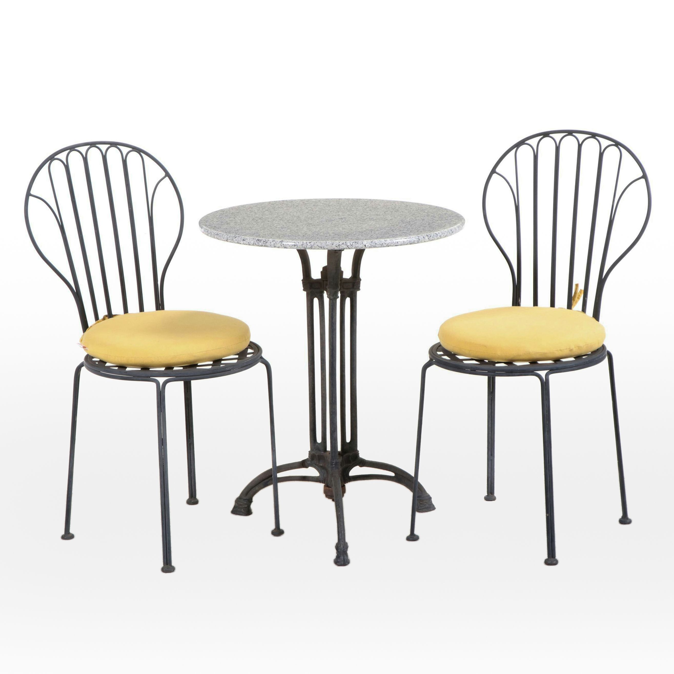 Art Nouveau Style Bistro Table with Chairs
