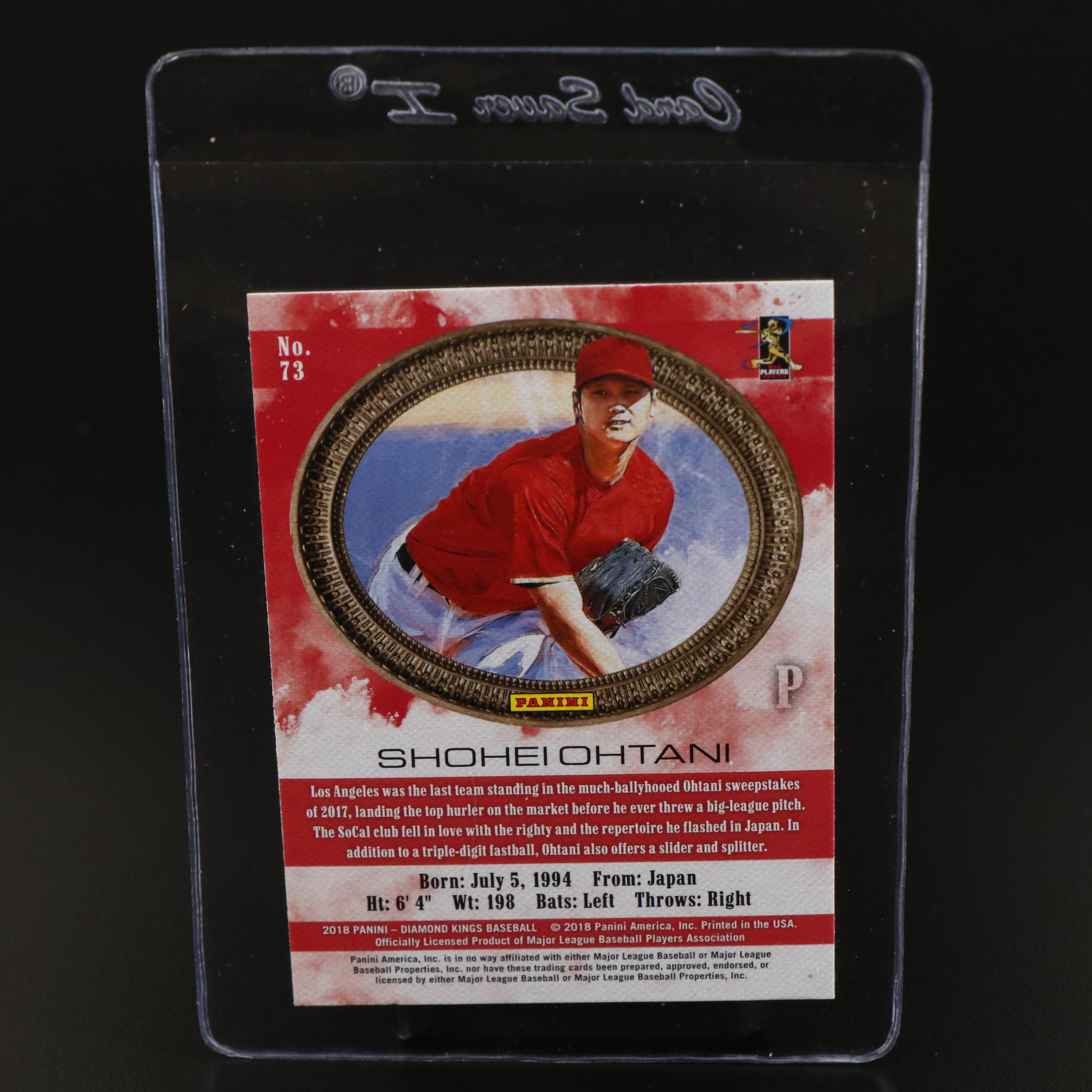 2018 Diamond Kings Shohei Ohtani Los Angeles Angels Rookie Baseball Card