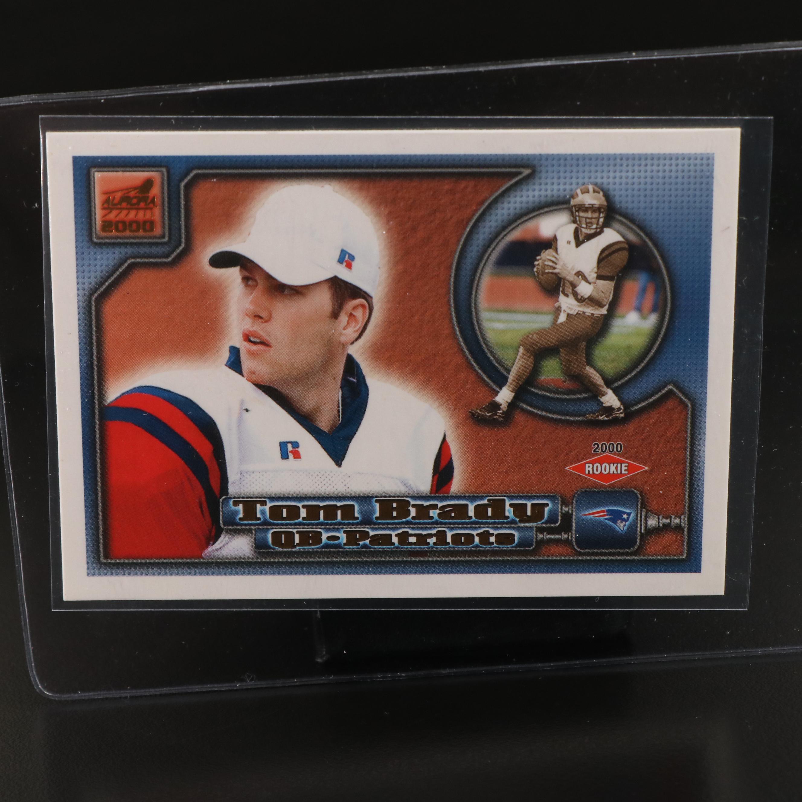2000 Aurora Tom Brady New England Patriots Rookie Football Card