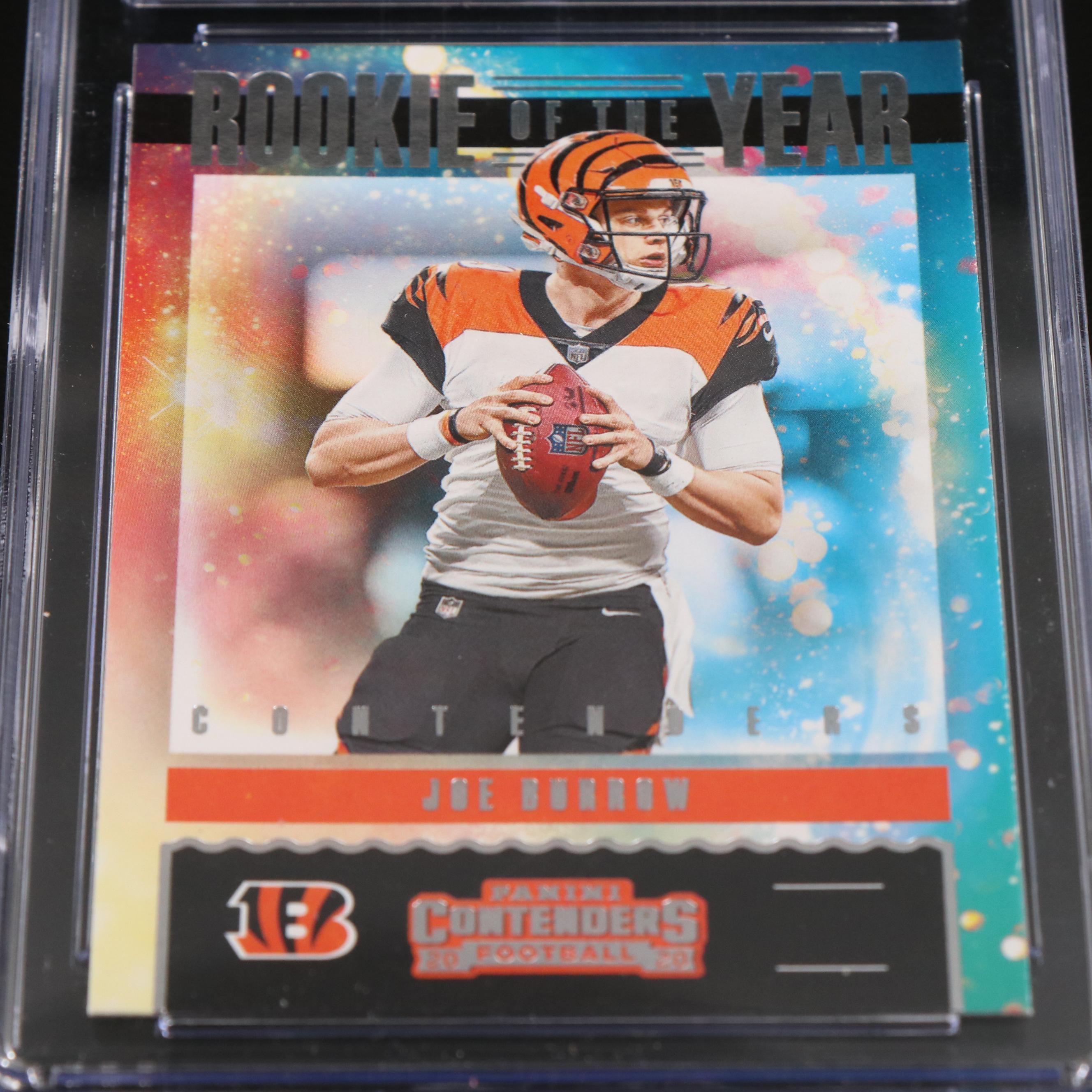 2020 Contenders Joe Burrow Rookie Of The Year Contenders Card Graded CGC 10