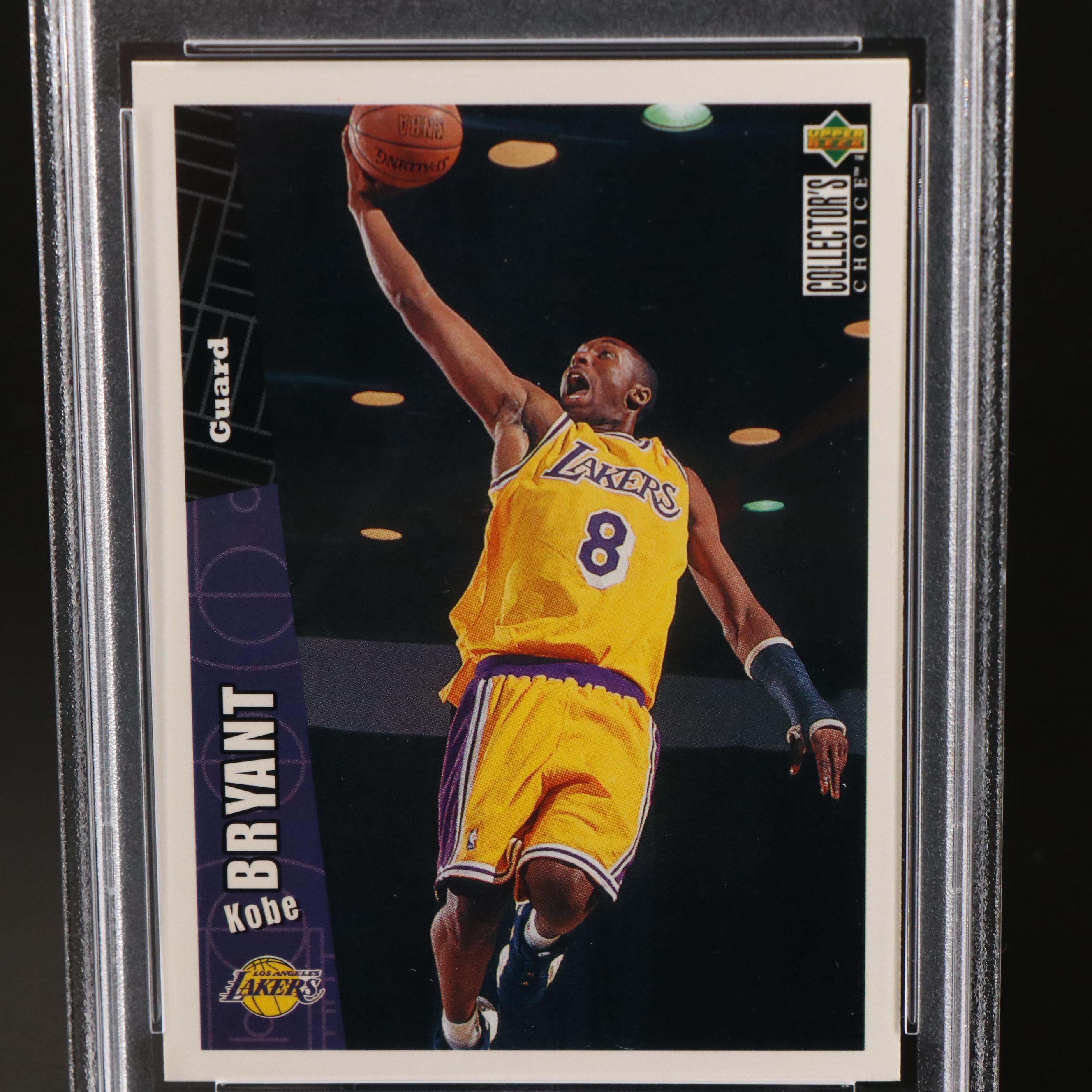 1996 Upper Deck Collector’s Choice Kobe Bryant Rookie Card Graded PSA 9