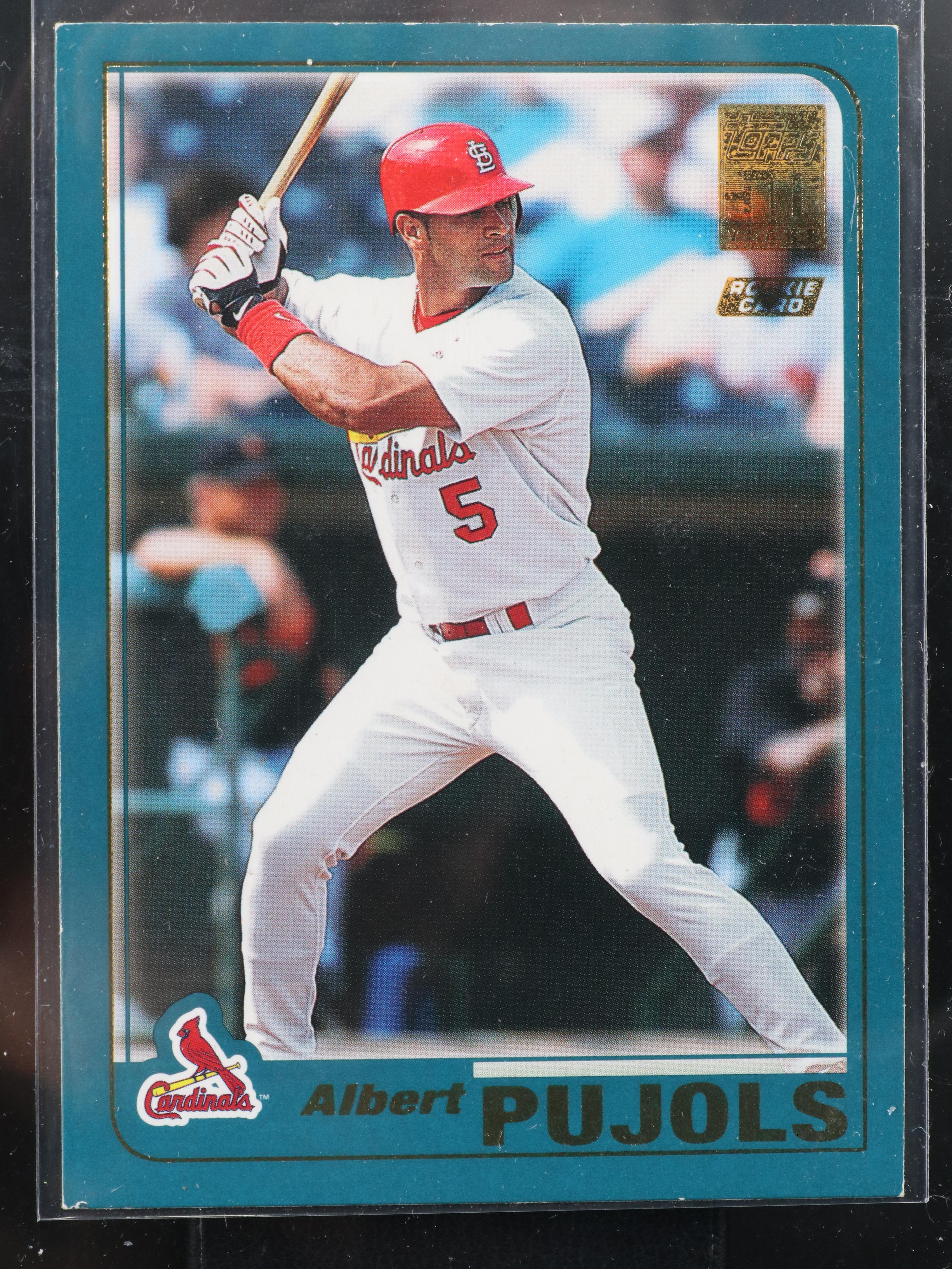 1993 Topps Gold Derek Jeter Rookie Card and 2001 Topps Albert Pujols Rookie Card