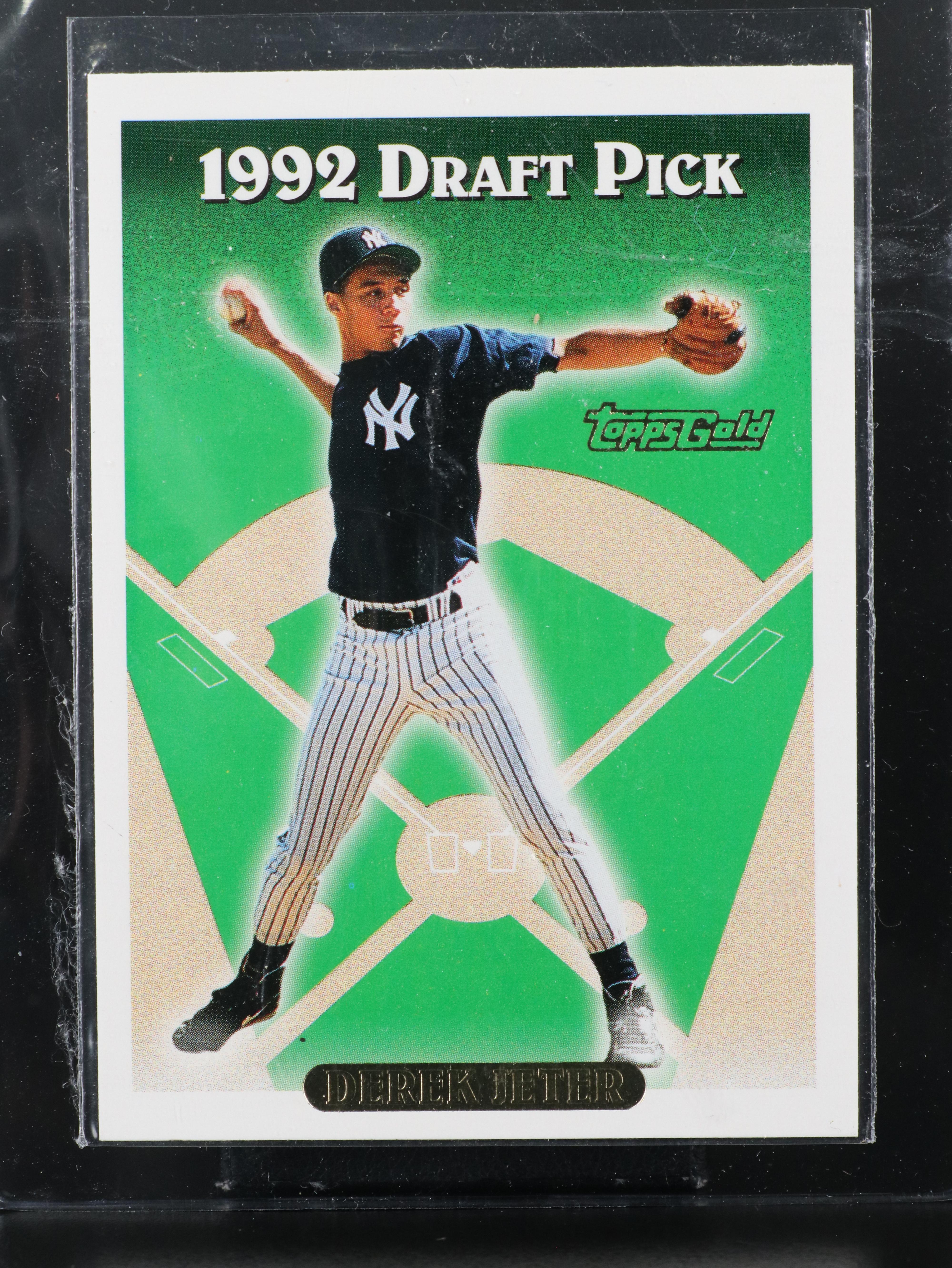 1993 Topps Gold Derek Jeter Rookie Card and 2001 Topps Albert Pujols Rookie Card