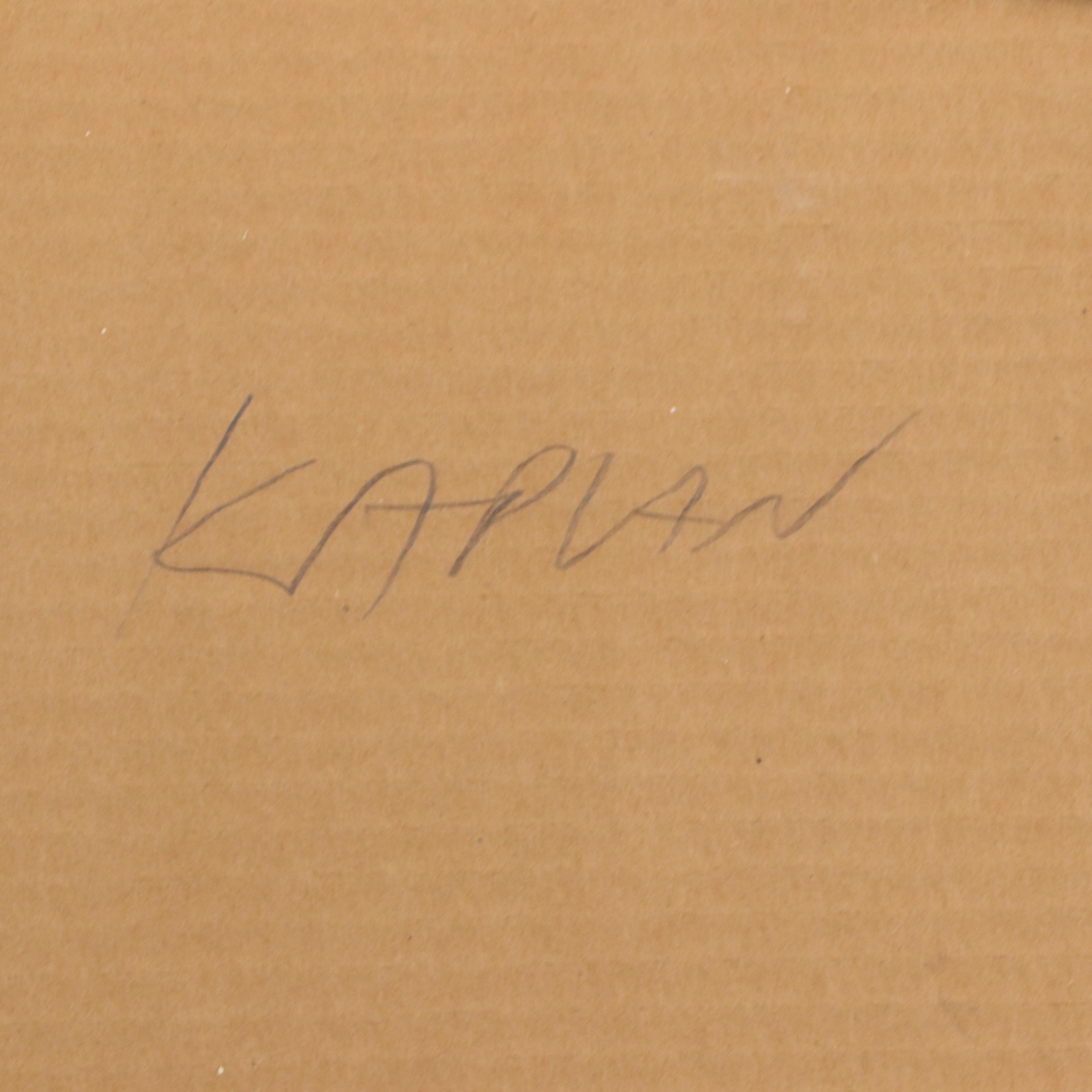 Jessie Oonark Mixed Media Print "The Tattooed Caribou Prods a Child," 1979