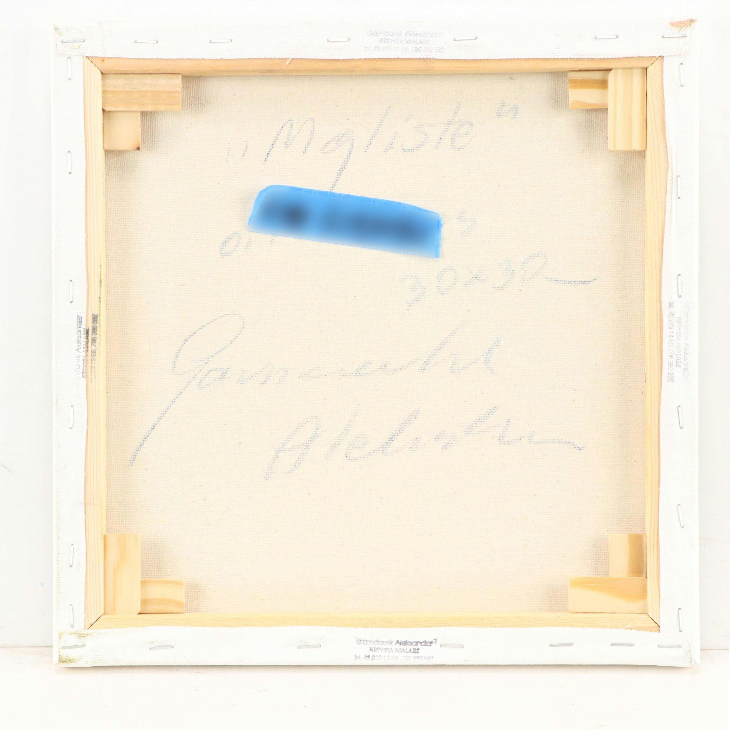 Garncarek Aleksander Pond Landscape Oil Painting, 21st Century