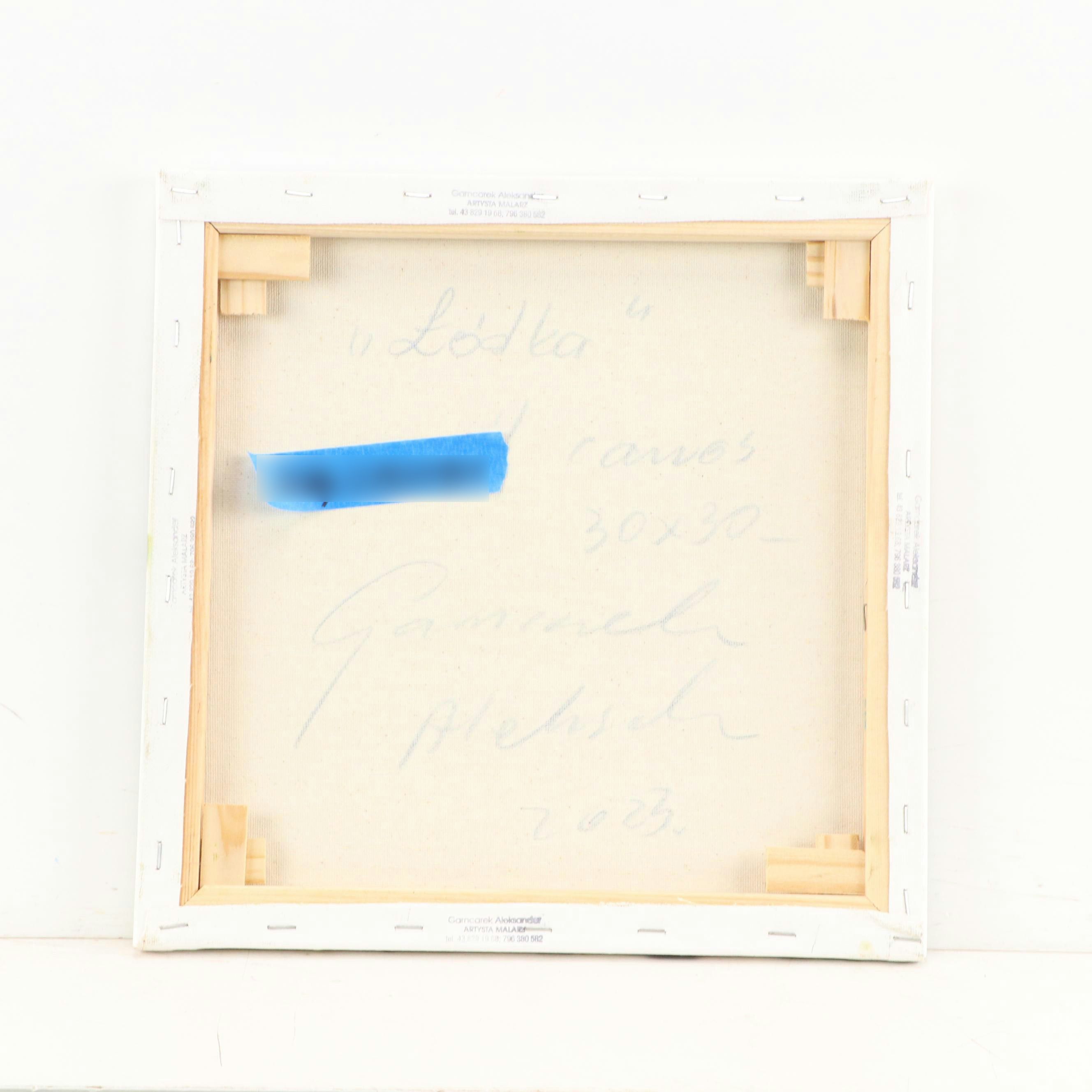 Garncarek Aleksander Pond Landscape Oil Painting, 2023