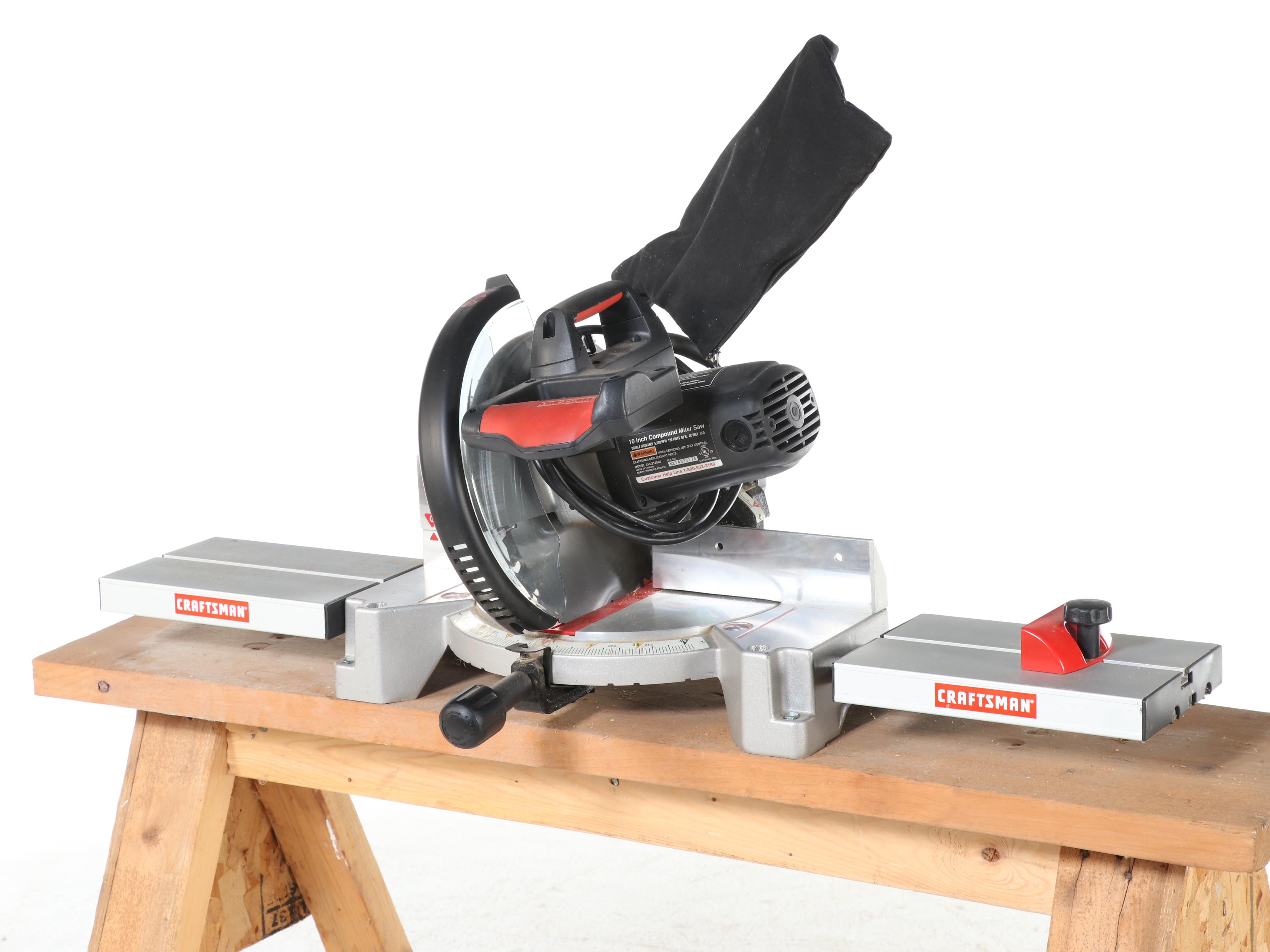 Craftsman 10" Compound Miter Saw with Workbench