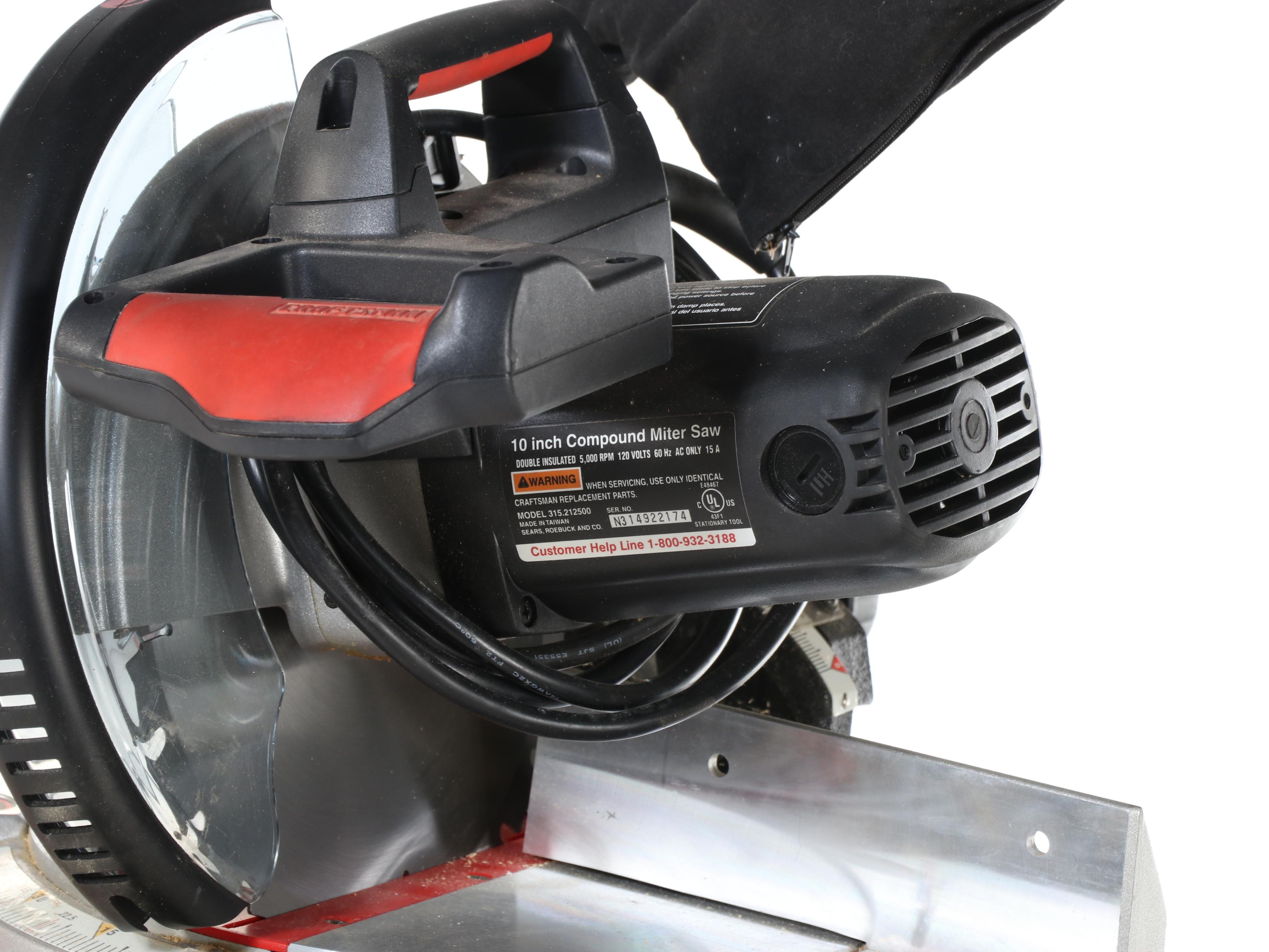 Craftsman 10" Compound Miter Saw with Workbench