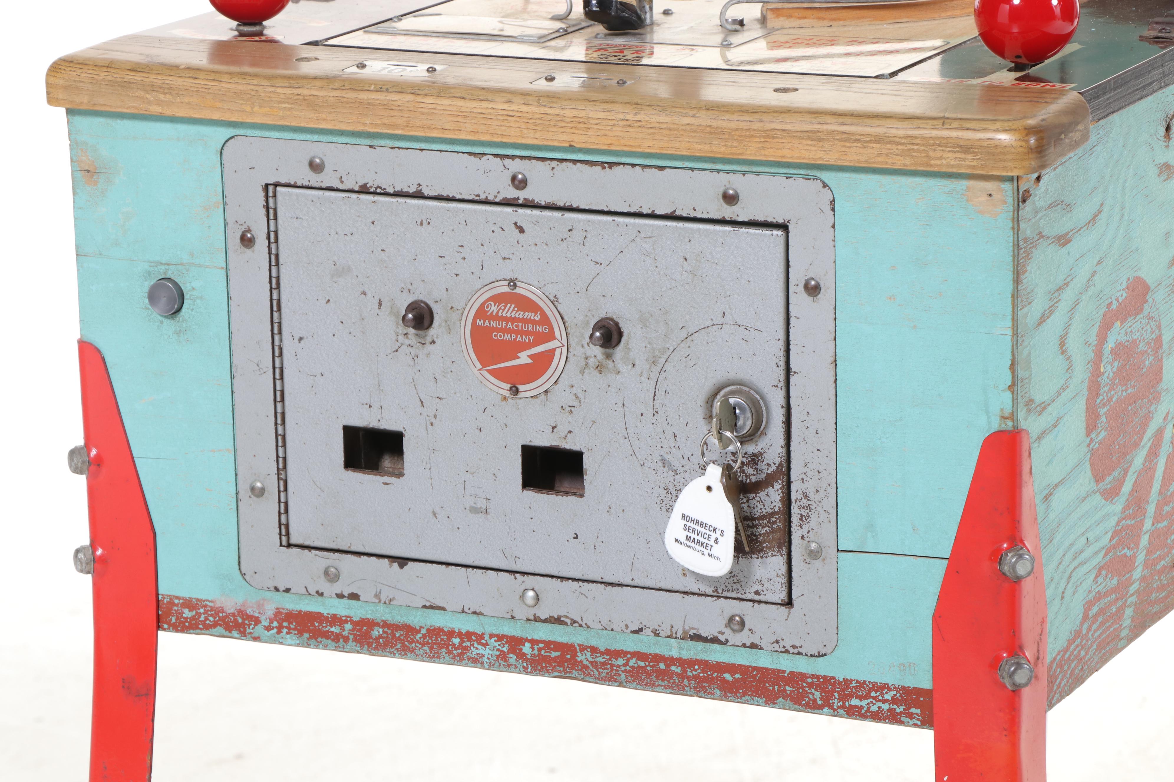 Rare, Williams "Ten Strike" 10¢/25¢ Two-Player Bowling Arcade Game, Circa 1958