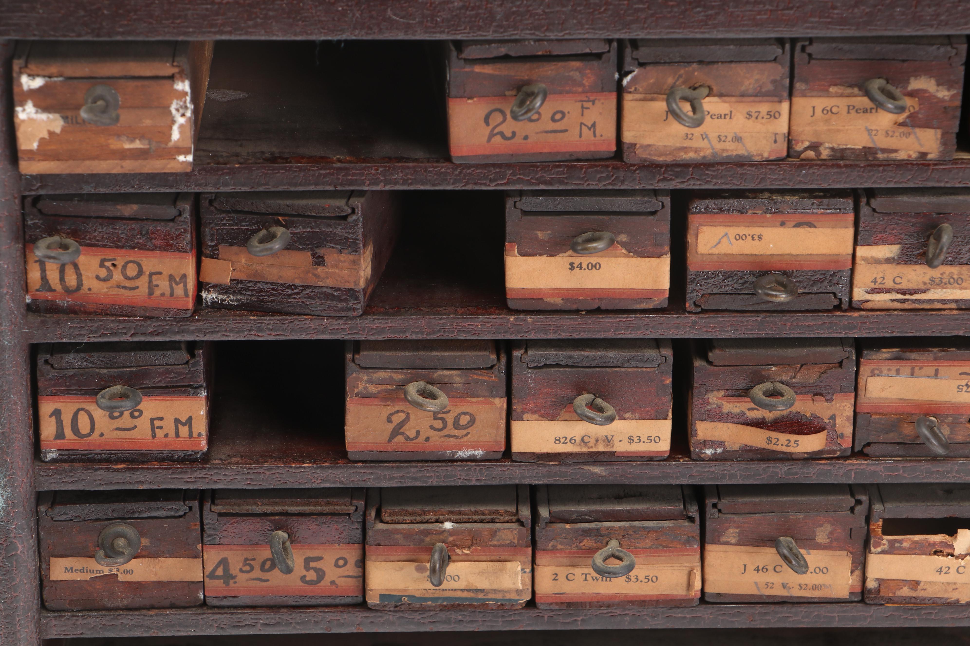 John Holland Pen Company Finished Wood Pen Display Cabinet