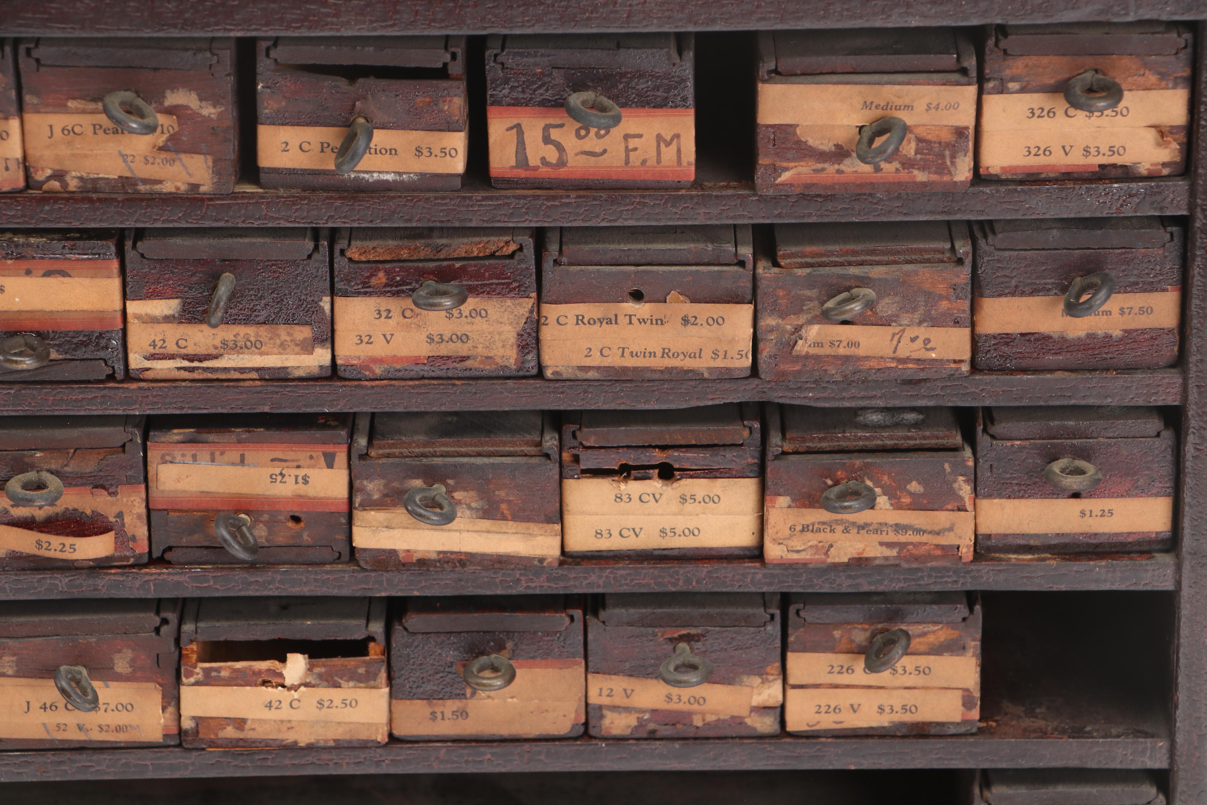 John Holland Pen Company Finished Wood Pen Display Cabinet