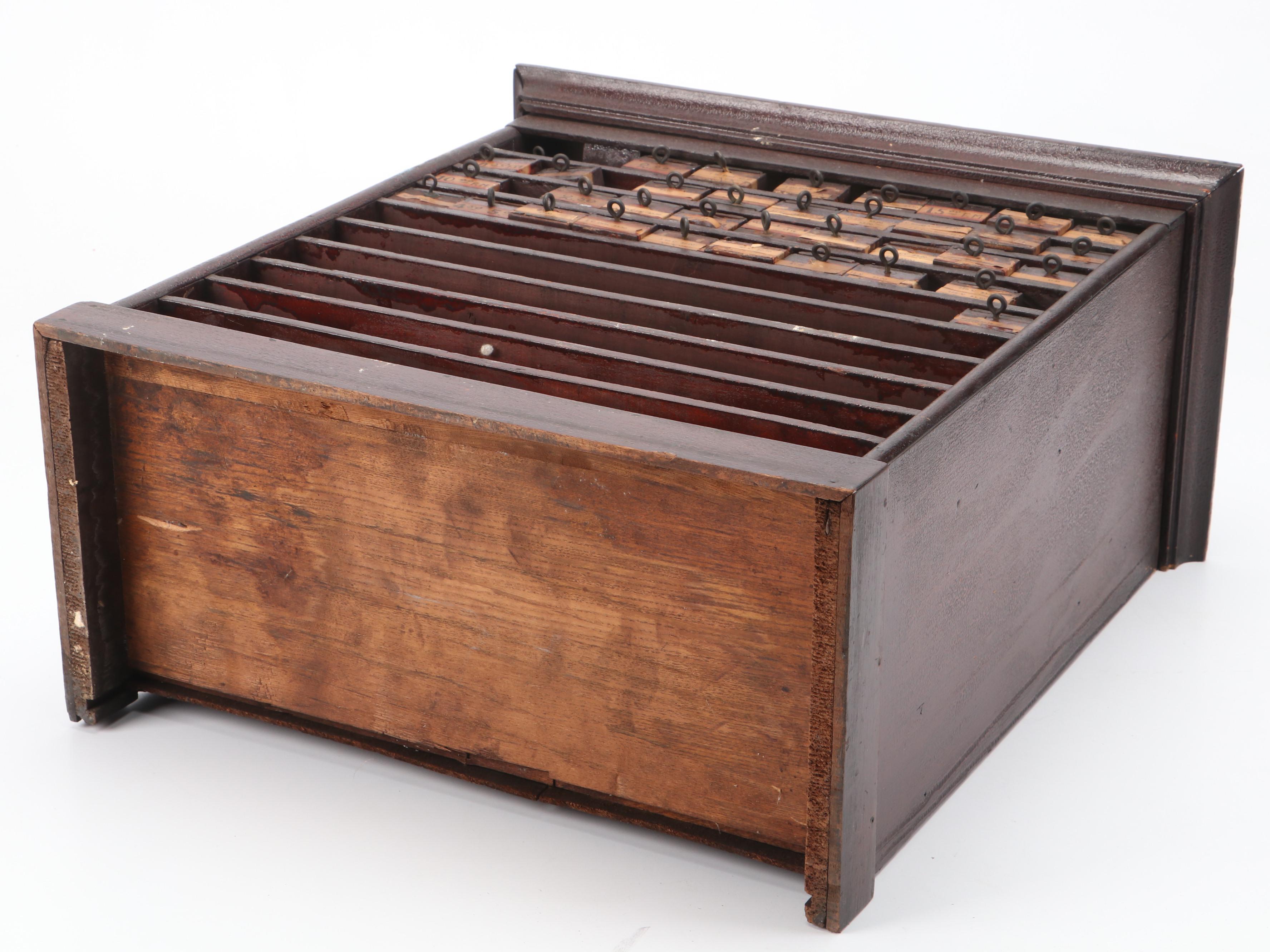 John Holland Pen Company Finished Wood Pen Display Cabinet