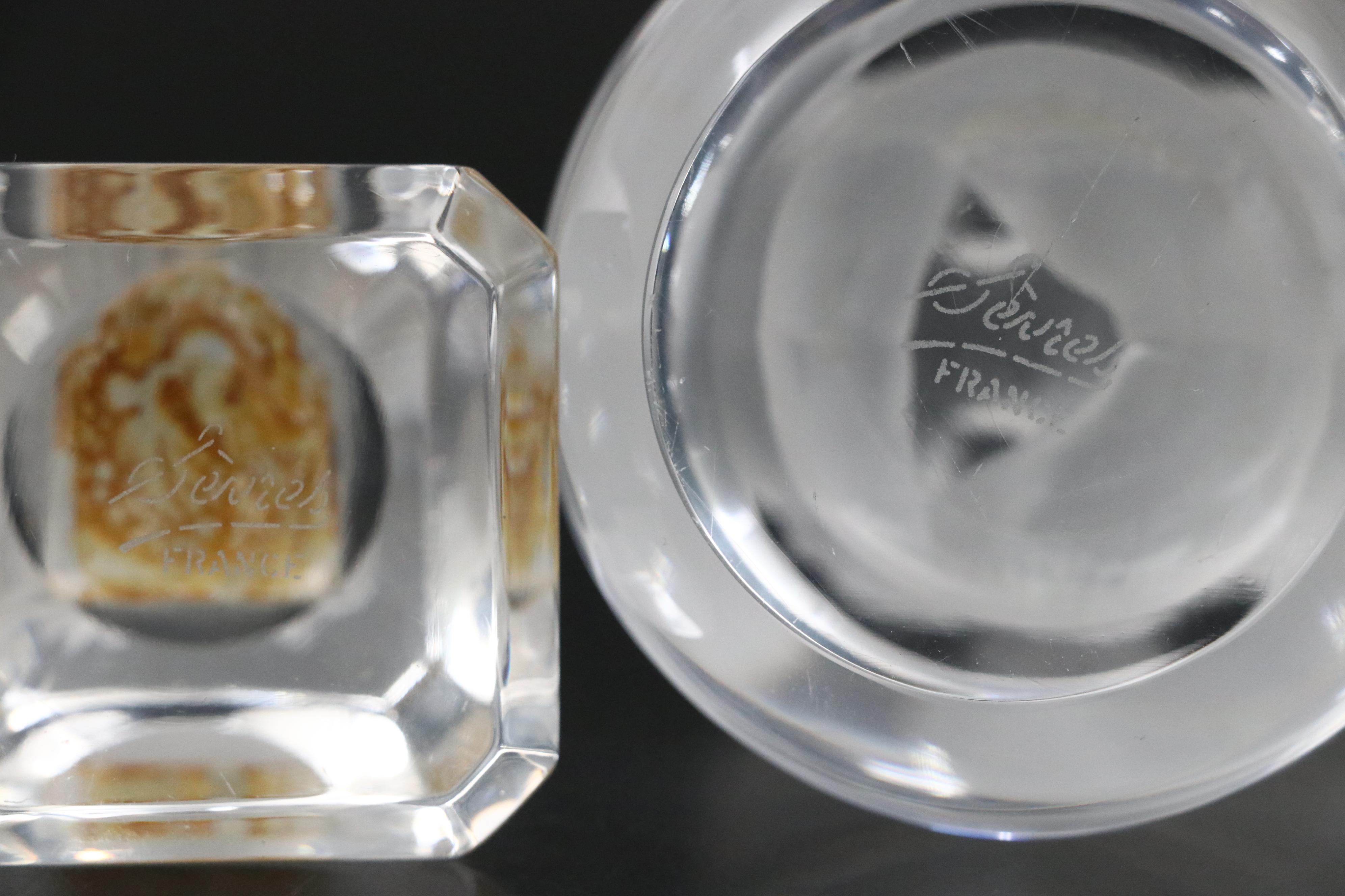 Sèvres Frosted Glass Polar Bear Figurine and Bird Figurines