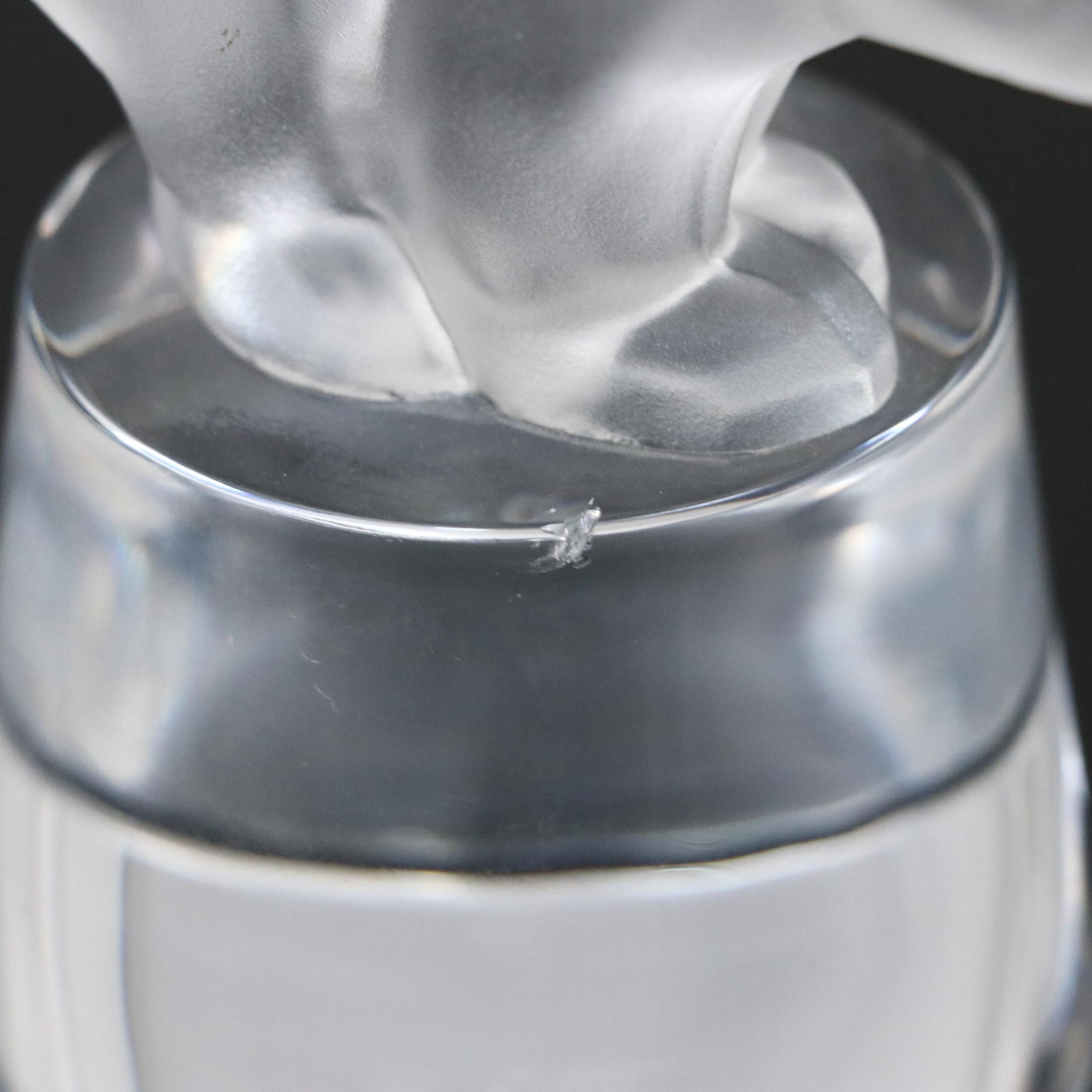 Sèvres Frosted Glass Polar Bear Figurine and Bird Figurines