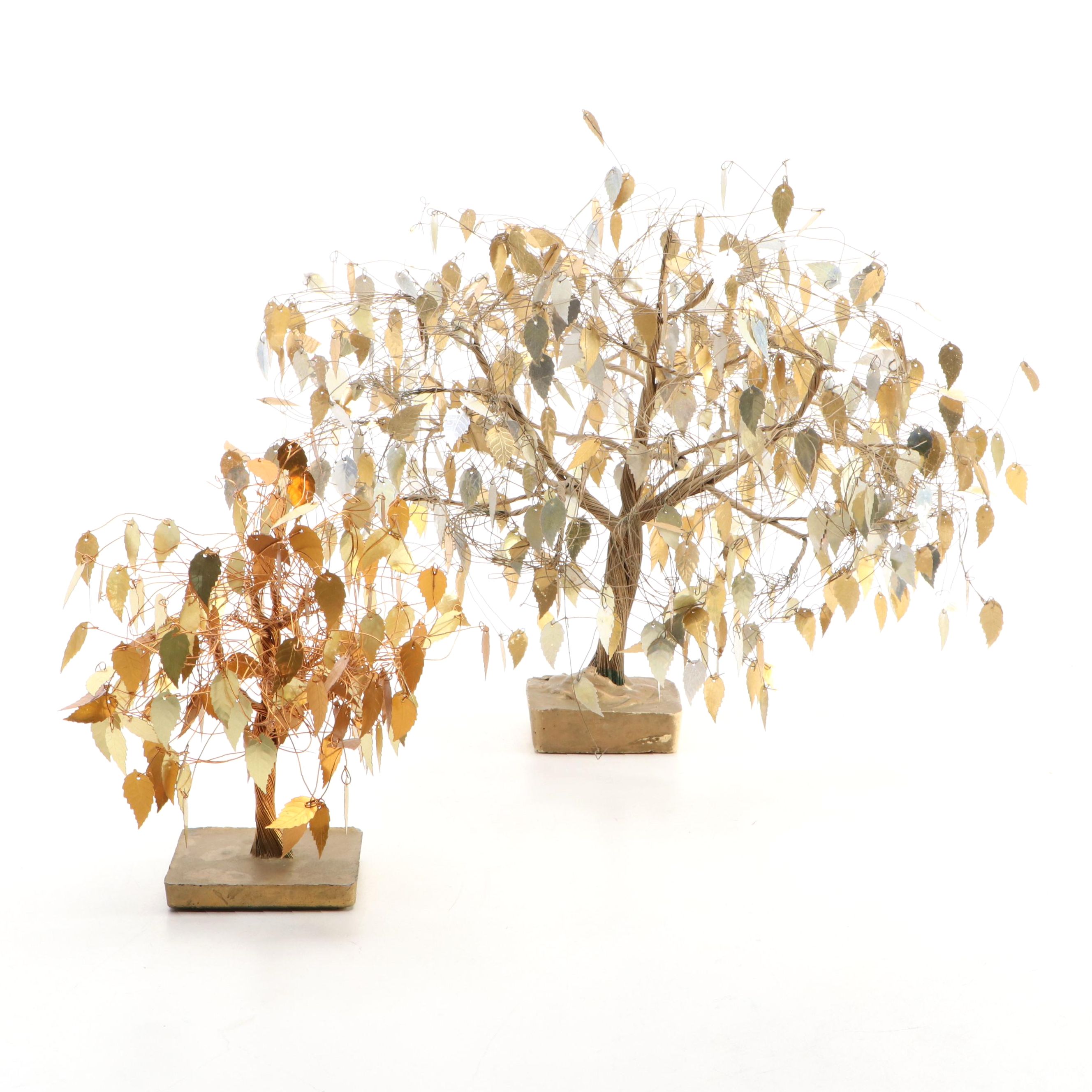 Tramel Style MCM "Dream Tree" Wire and Metal Tree Sculptures