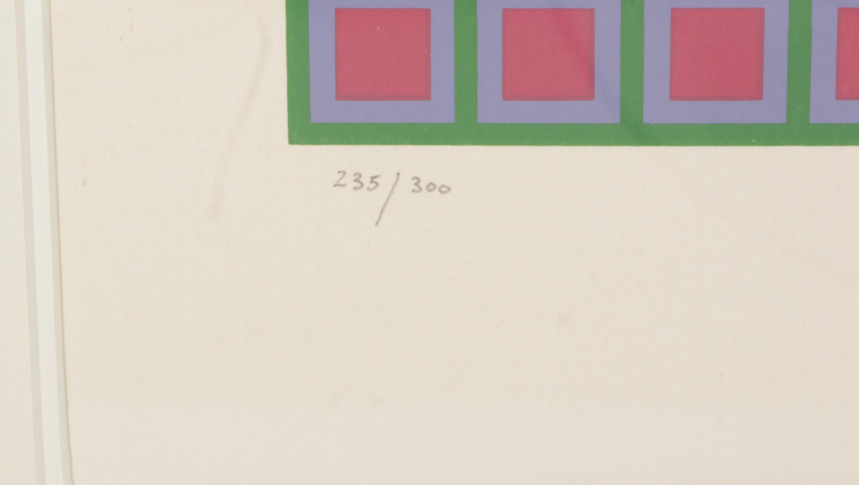 Victor Vasarely Op Art Serigraph "Titan A," 1985