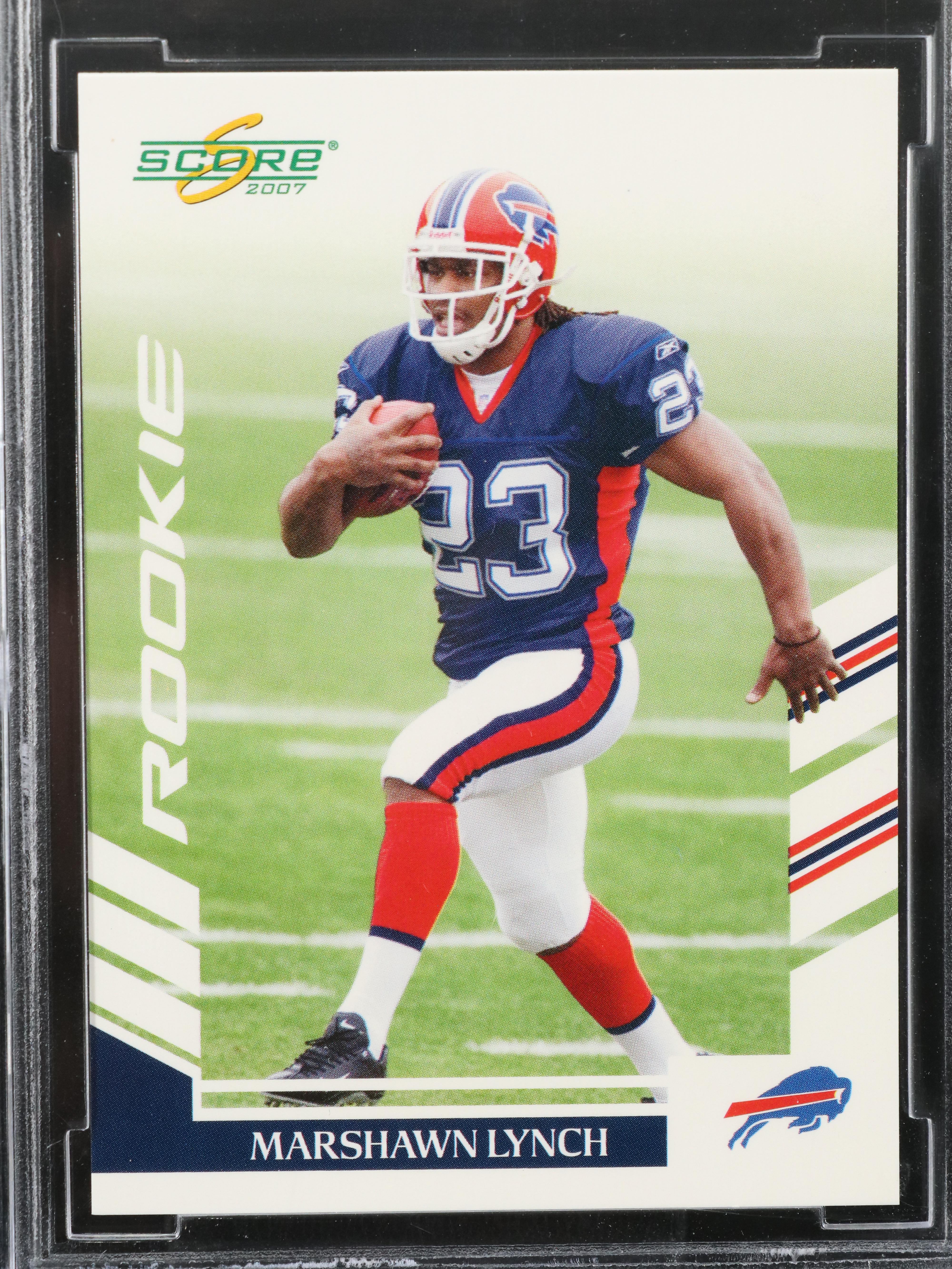 2007 Score Marshawn Lynch Buffalo Bills Rookie Card Graded BCCG 10