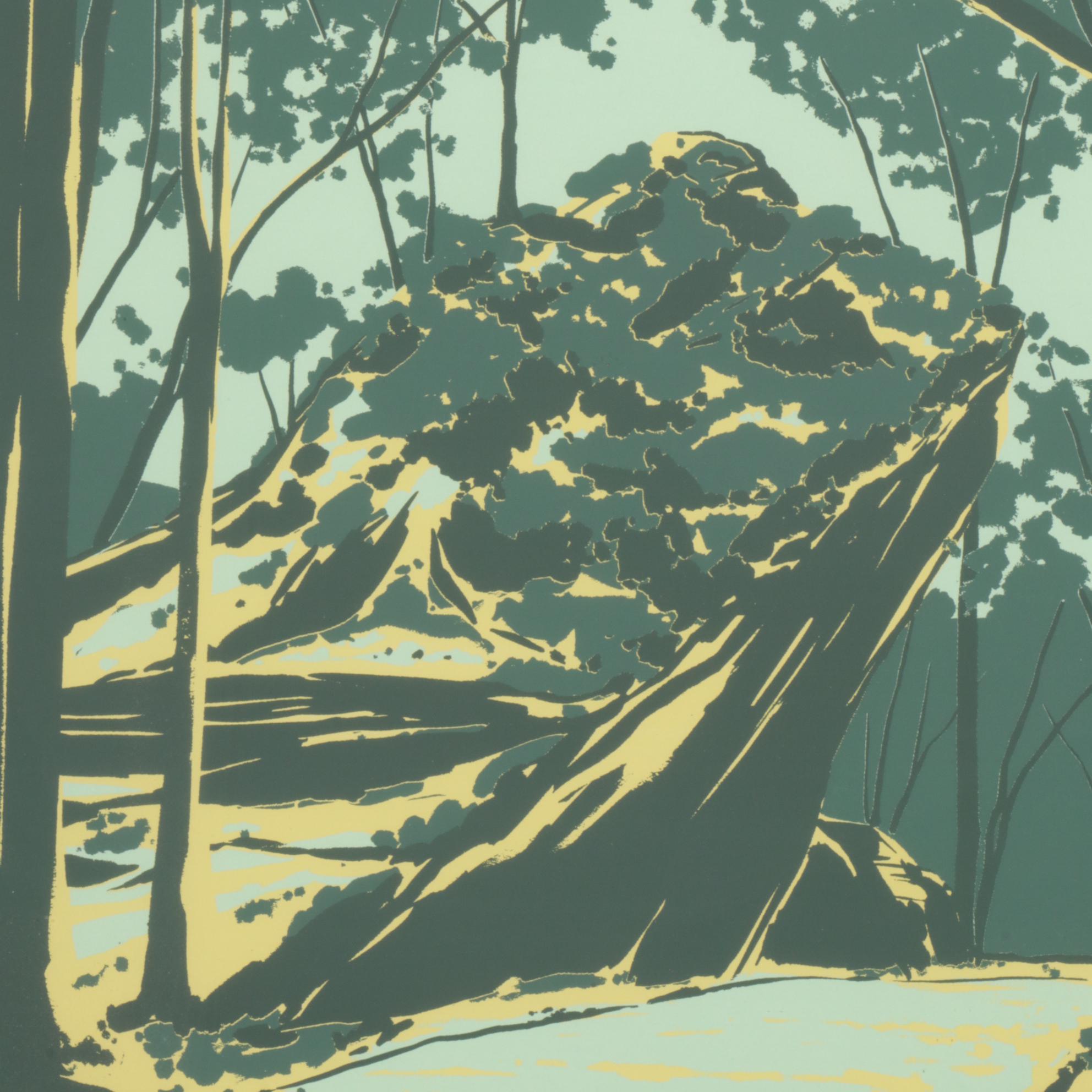 Clear Creek Metro Park Silkscreen Poster Designed by Remo Remoquillo