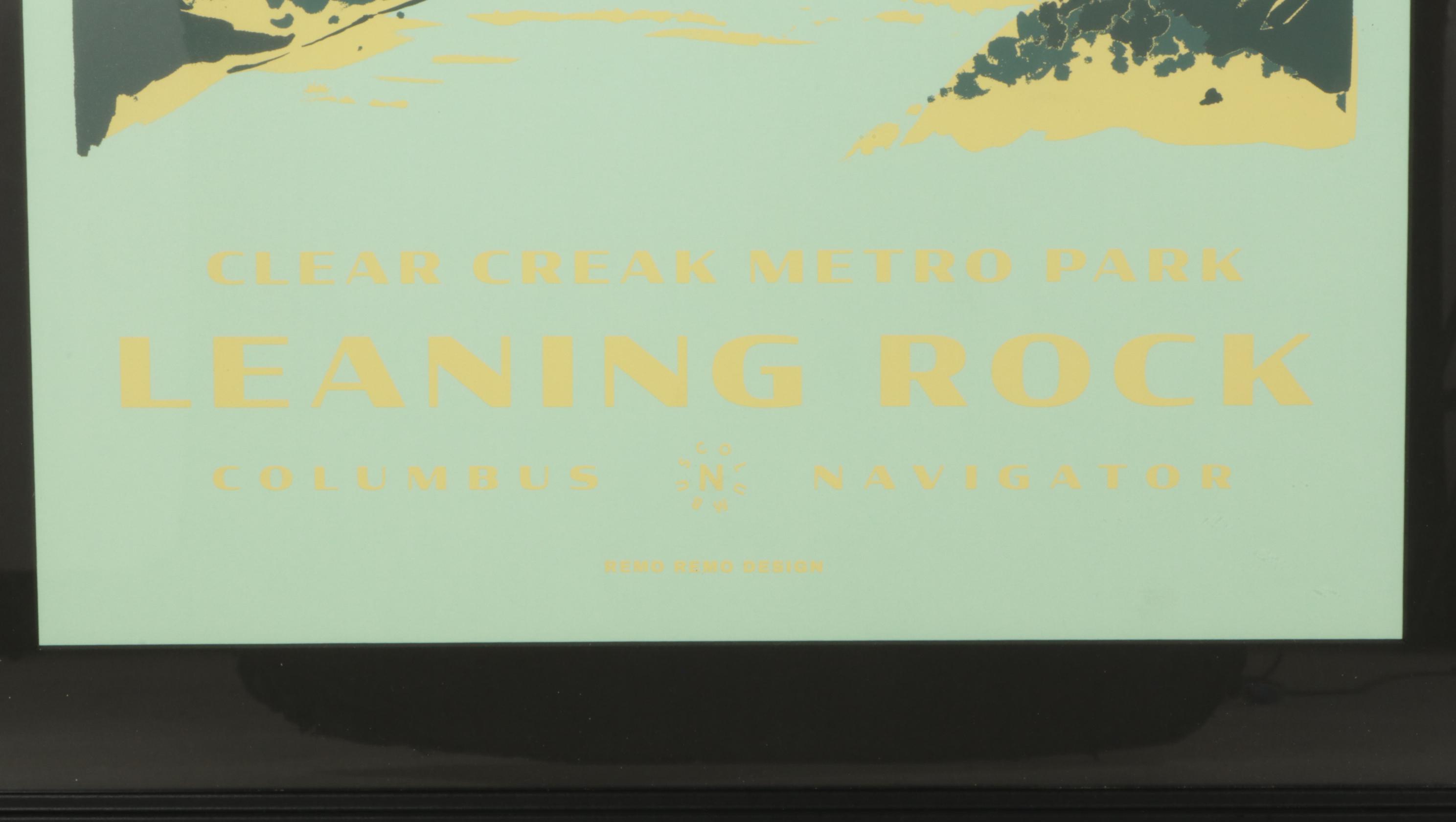 Clear Creek Metro Park Silkscreen Poster Designed by Remo Remoquillo
