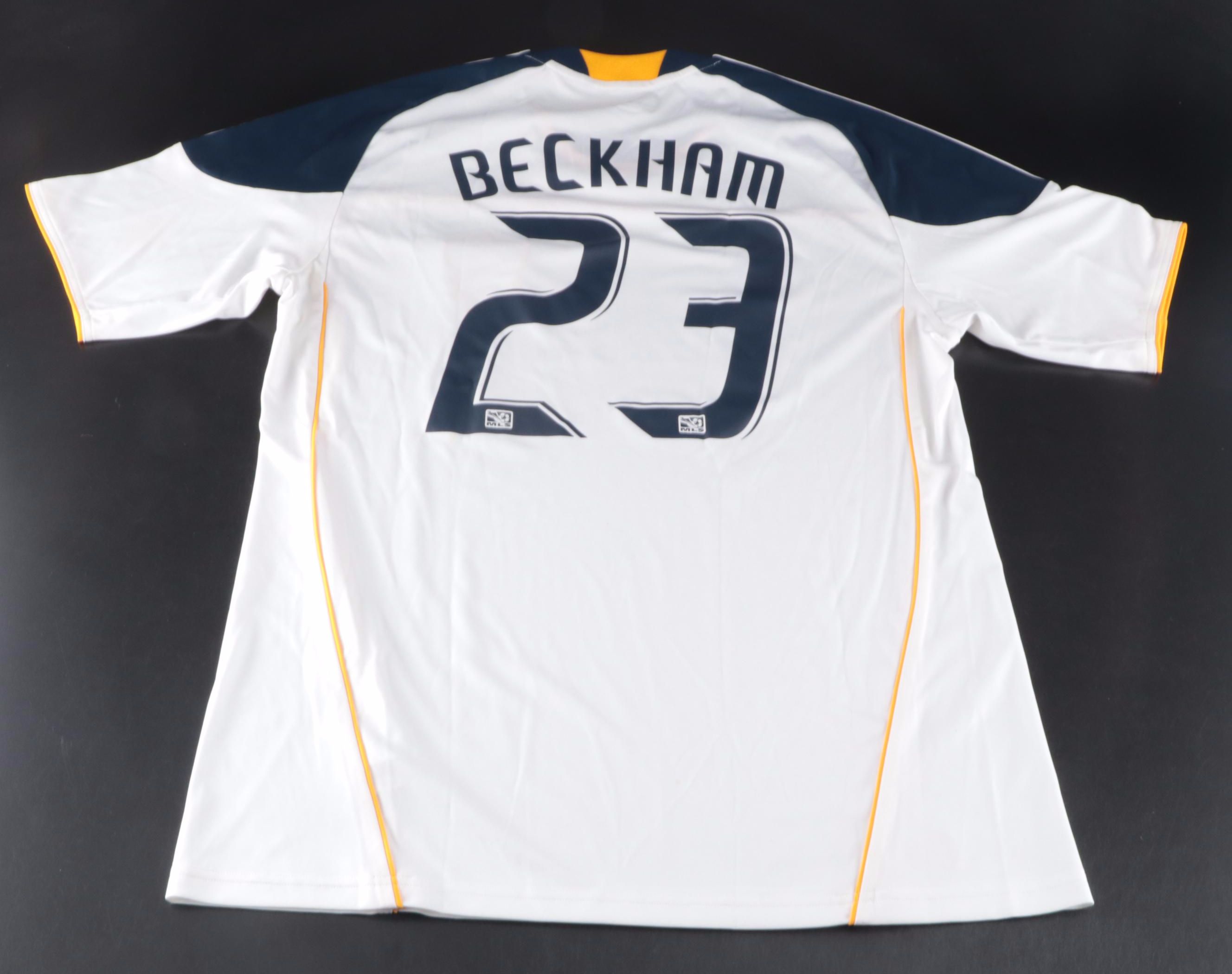 David Beckham LA Galaxy Soccer Jersey with Ron Oester Bobblehead and More