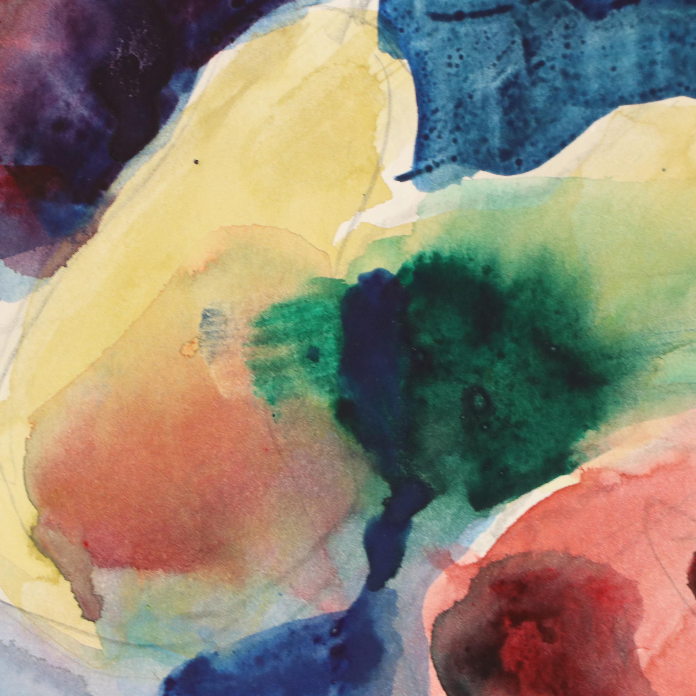 Jack Meanwell Modern Still Life Watercolor Painting, Late 20th Century