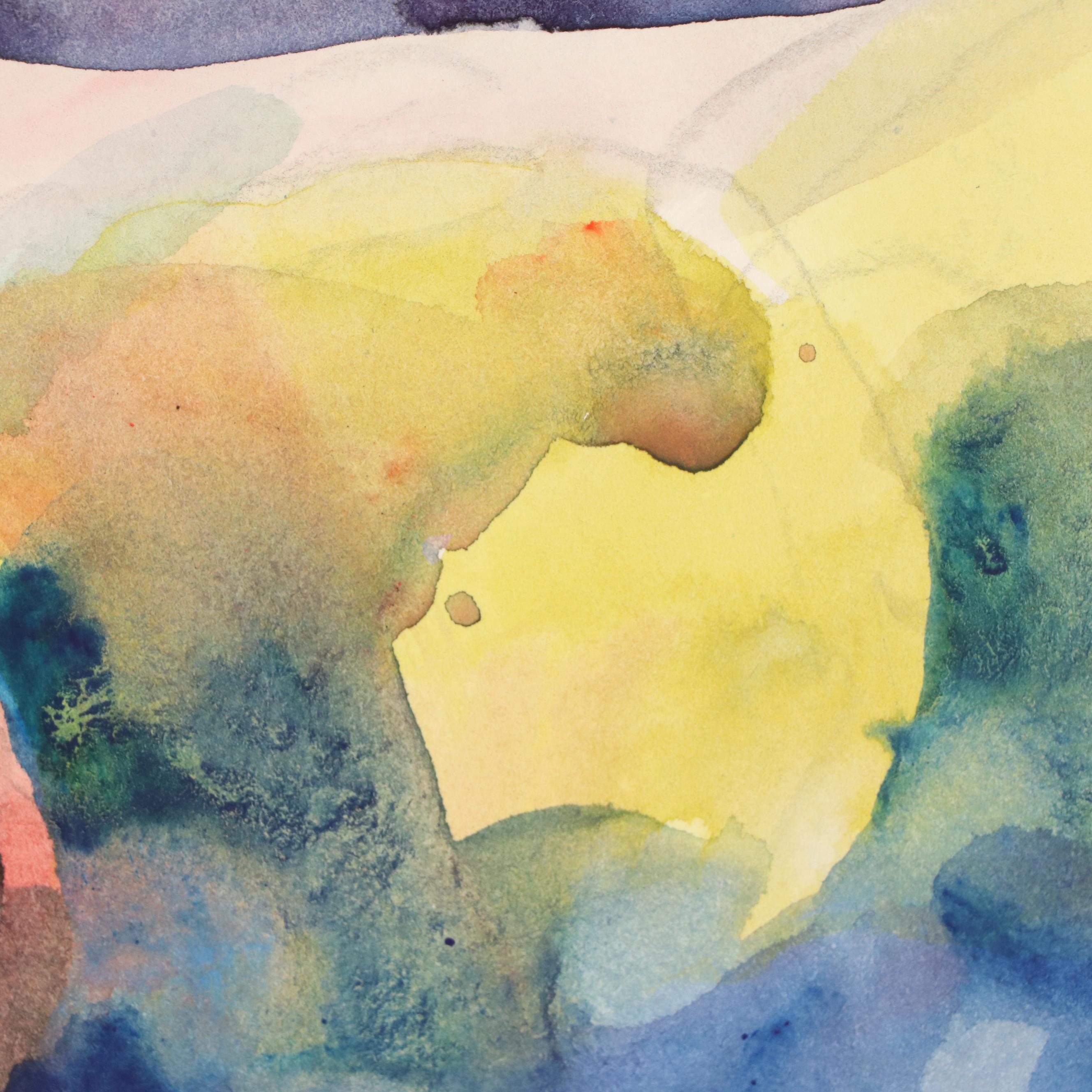 Jack Meanwell Modern Still Life Watercolor Painting, Late 20th Century