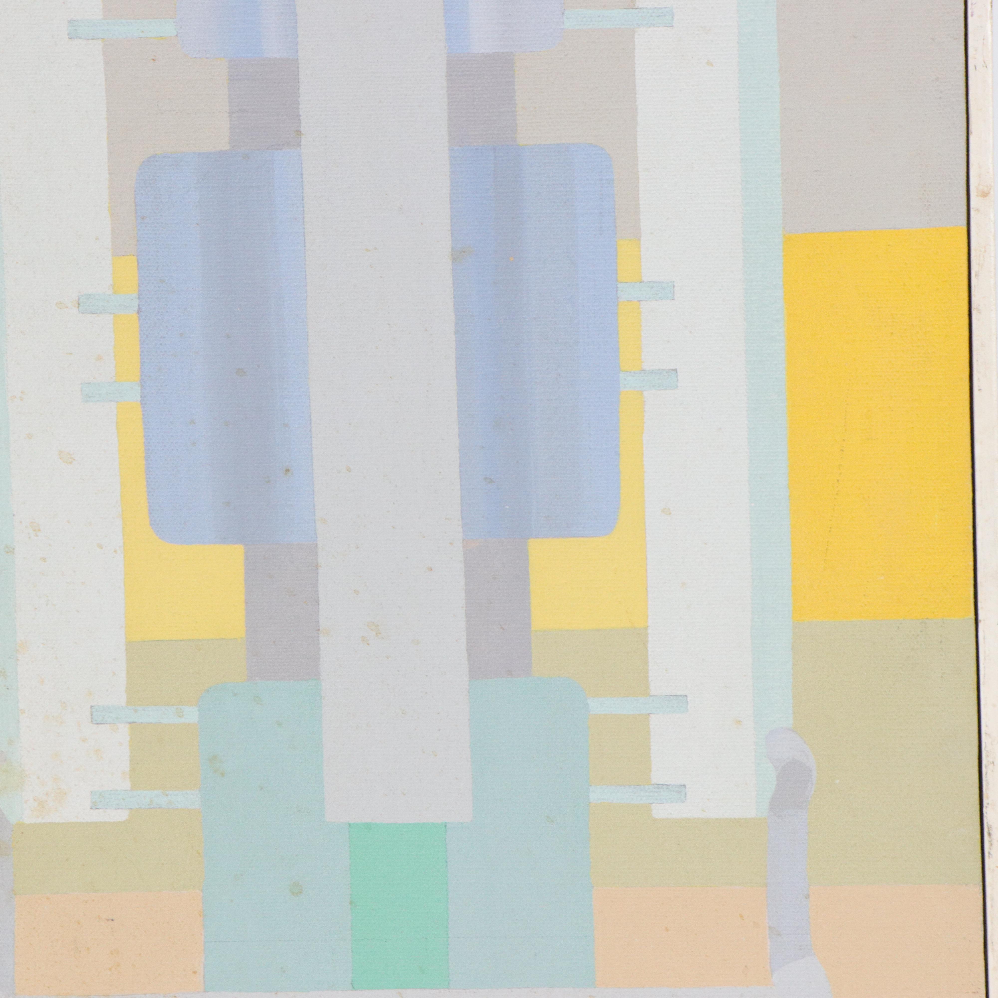 Abstract Geometric Acrylic Painting