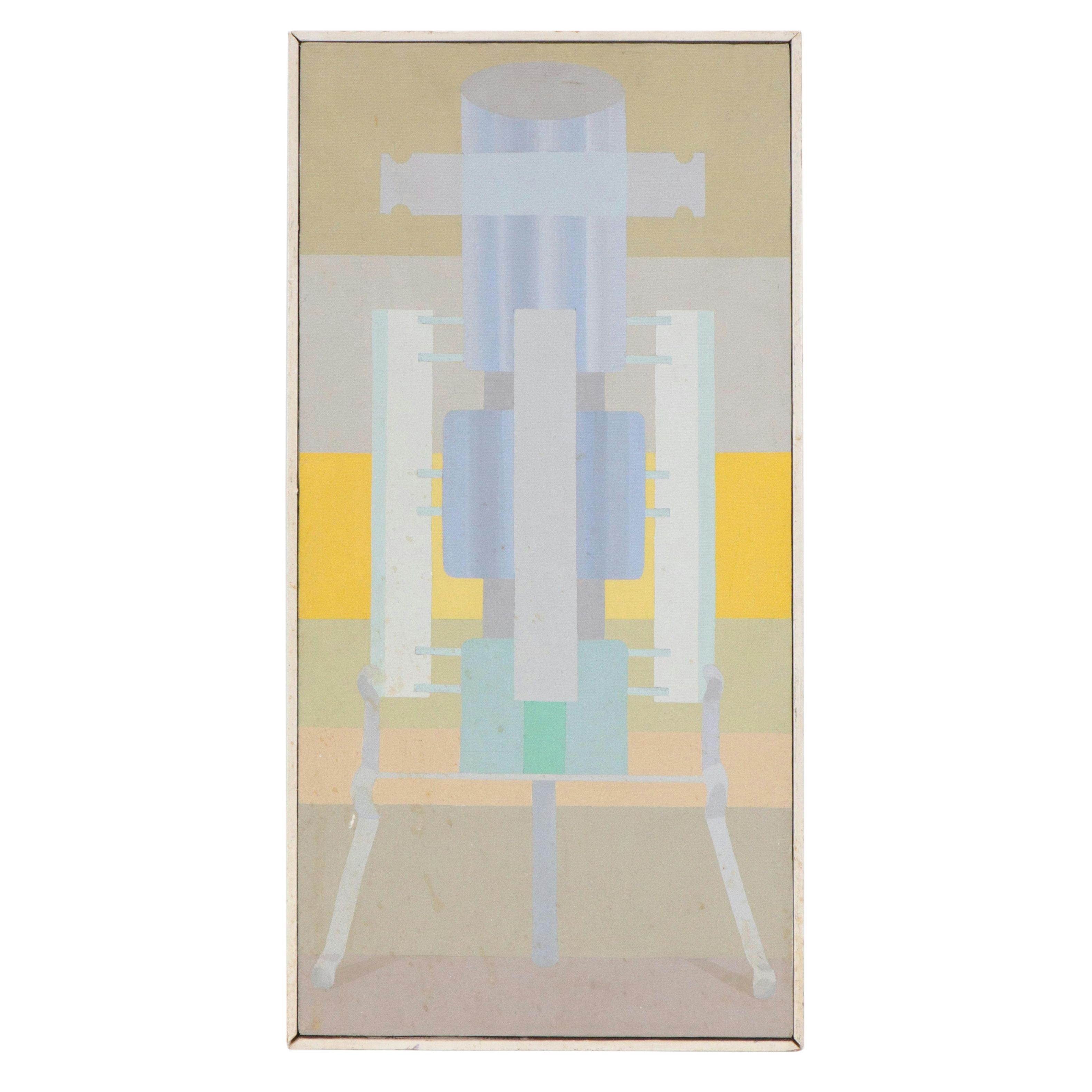 Abstract Geometric Acrylic Painting