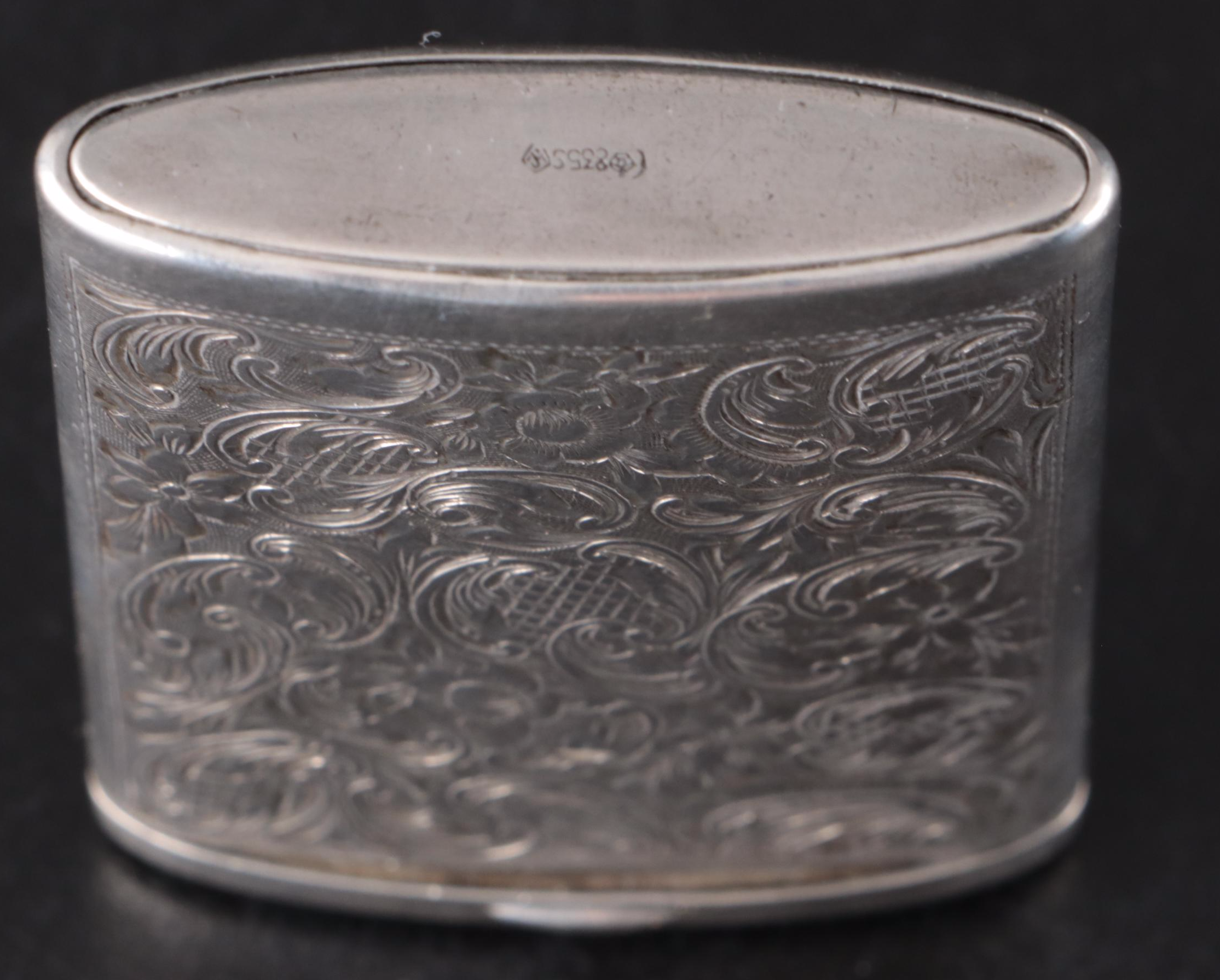 German Lutz & Weiss 800 Silver Compact and Vesta Case with More Silver Décor