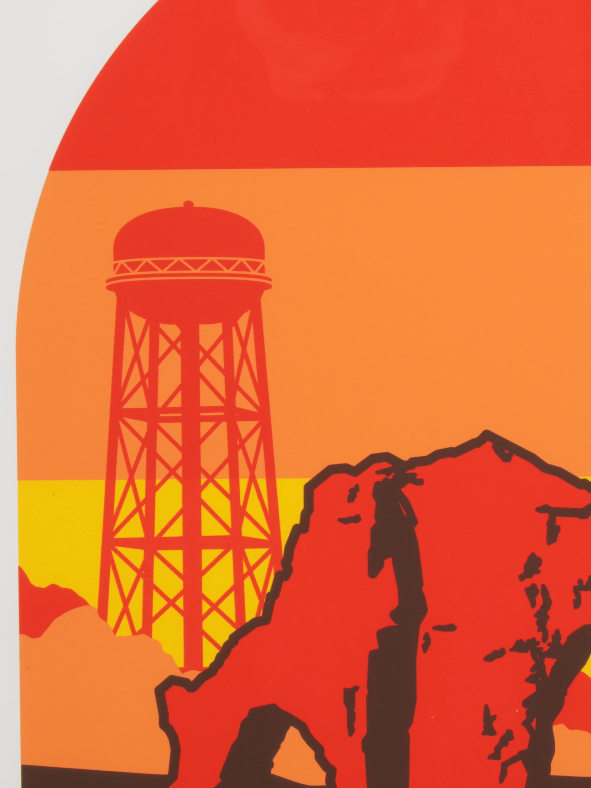 Scioto Audubon Metro Park Silkscreen Poster Designed by Benjamin Howes