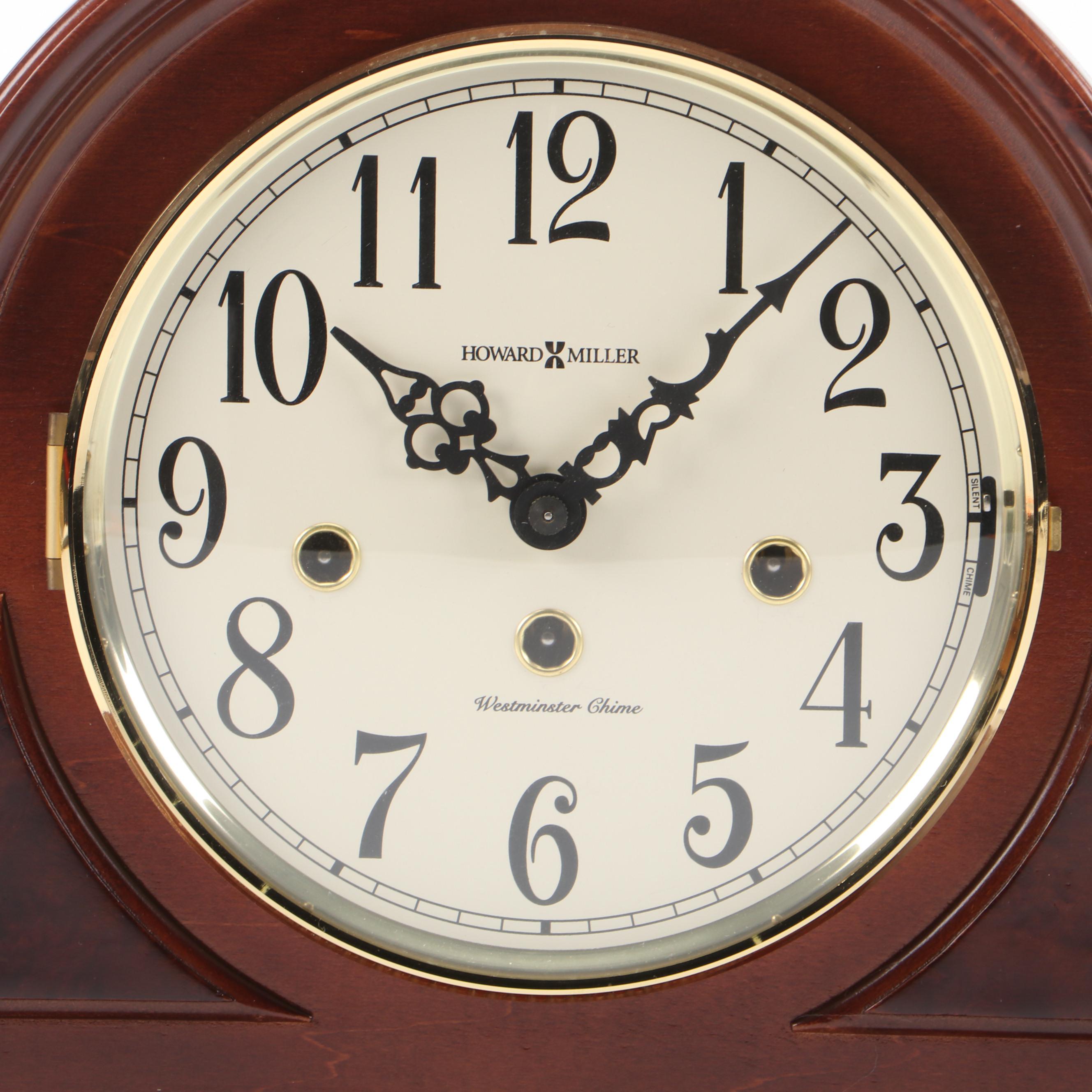Howard Miller Carson Napoleon Hat Mantel Clock