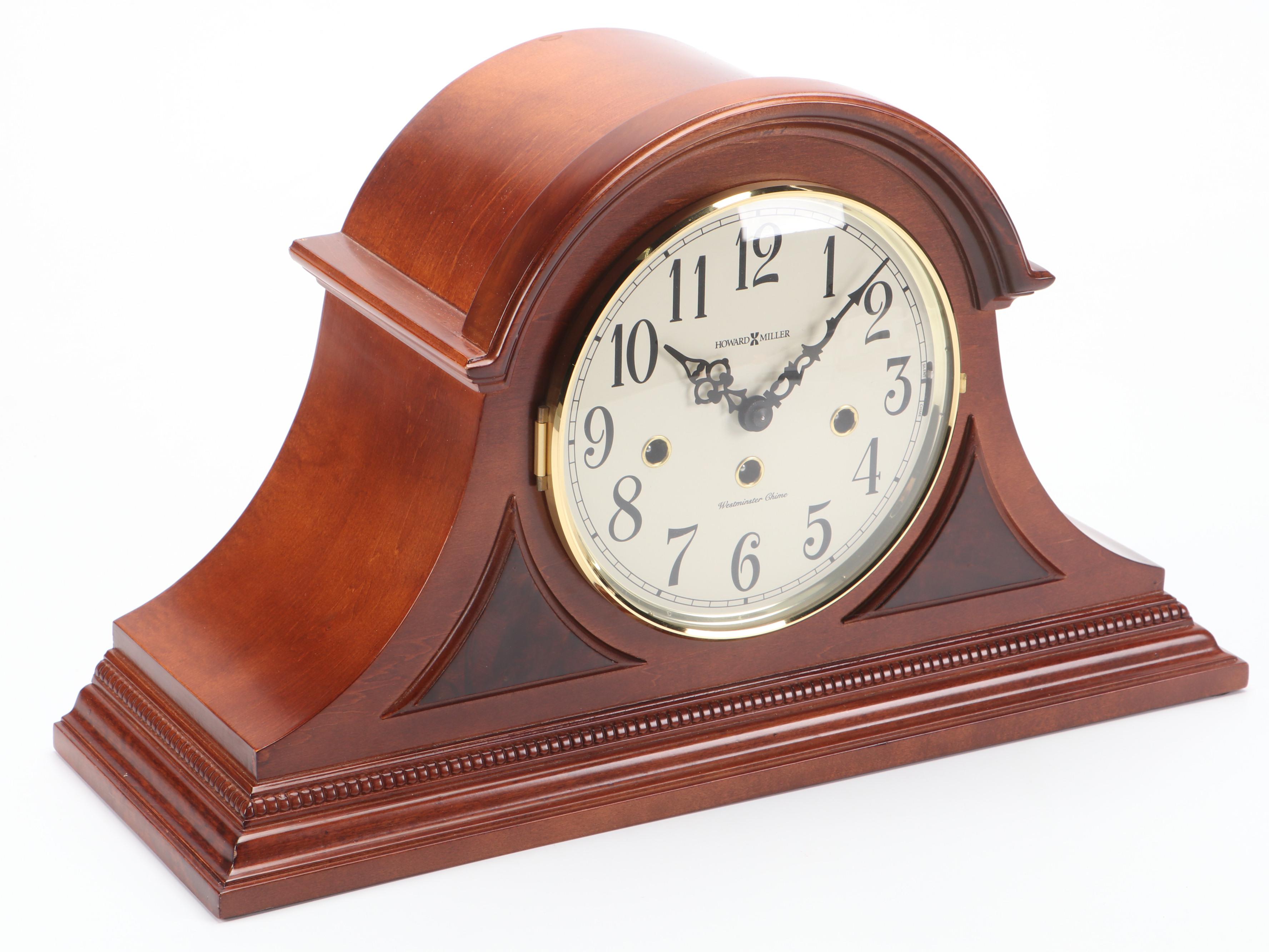 Howard Miller Carson Napoleon Hat Mantel Clock