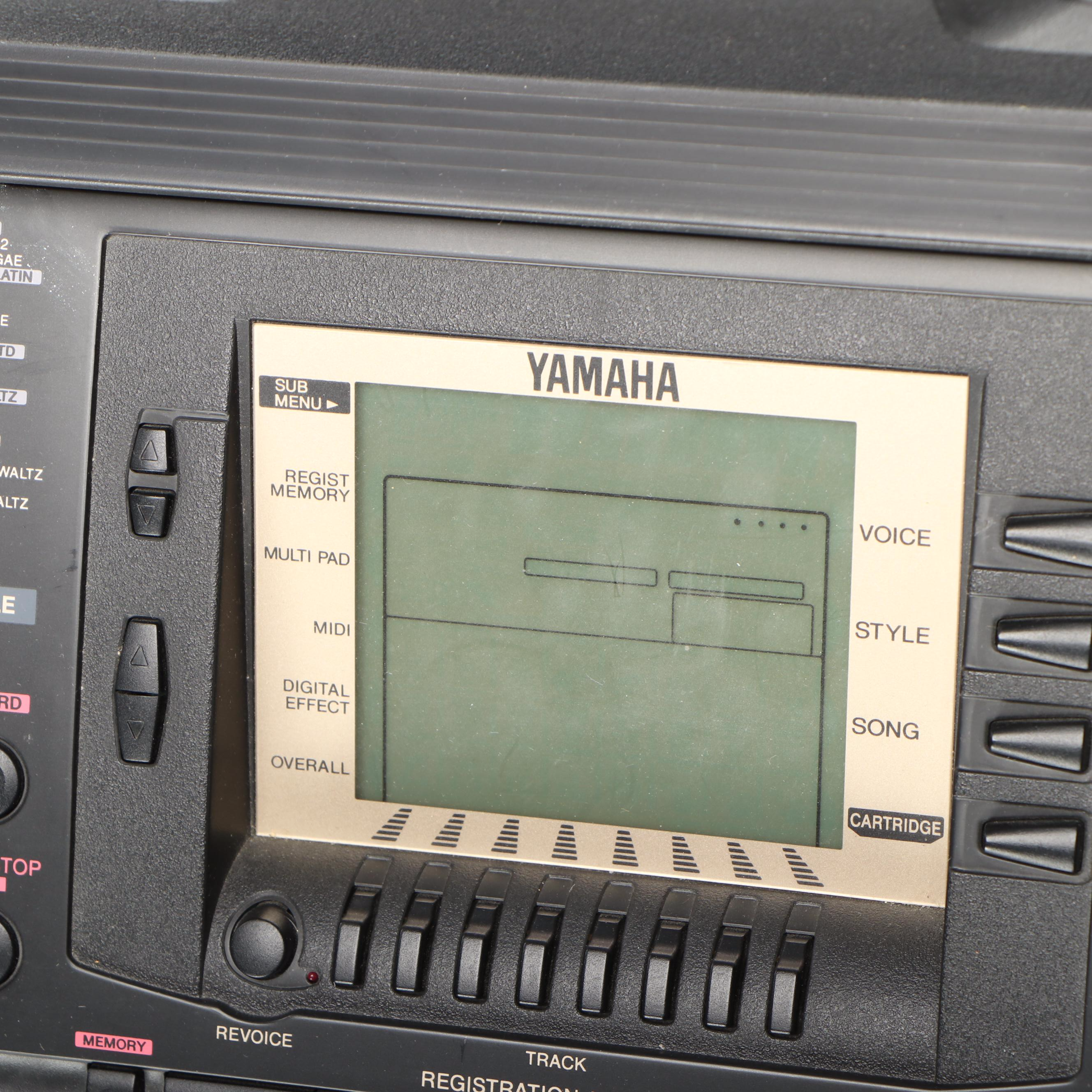 Yamaha PSR-530 Portable Electronic Synthesizer Keyboard, Stand & Cartridges