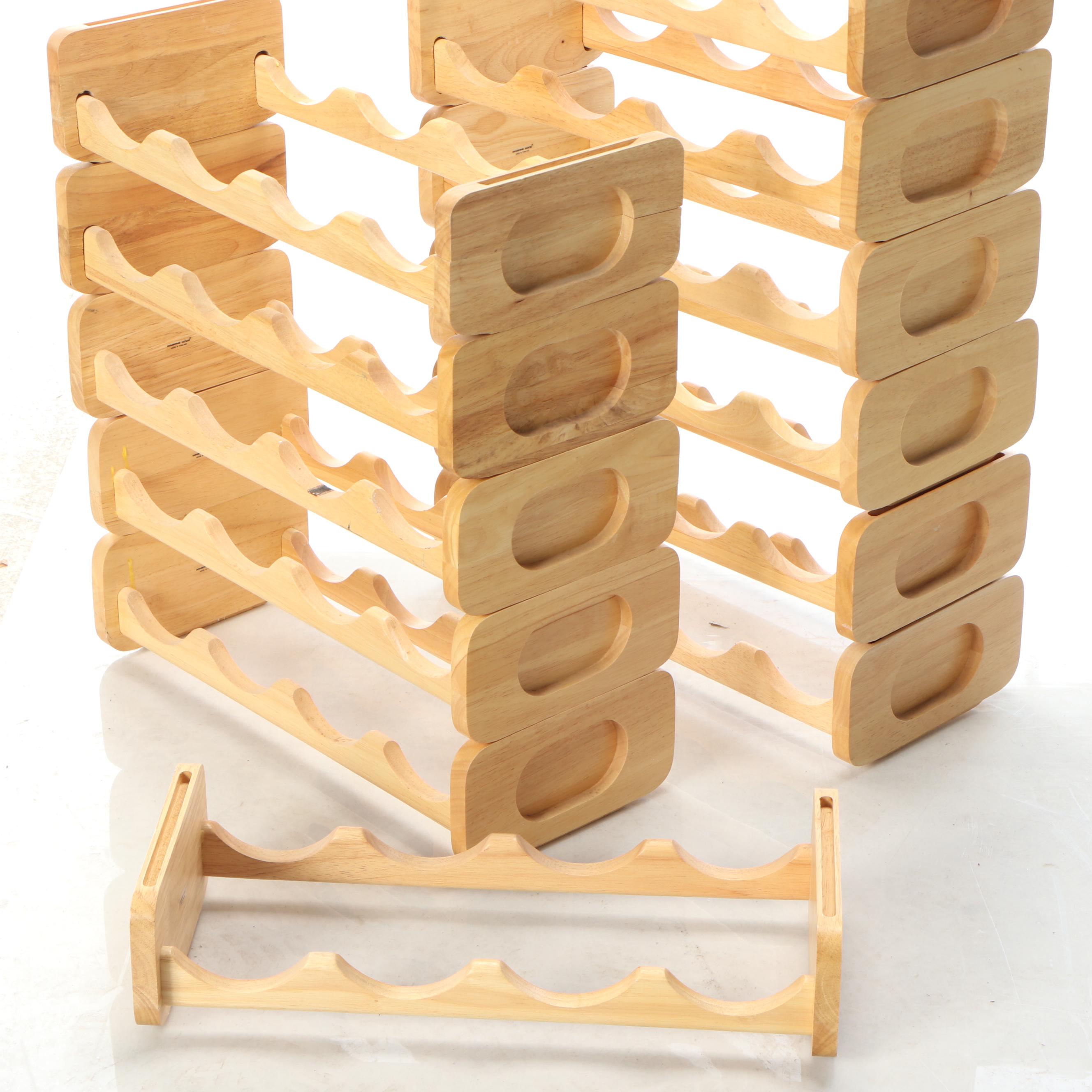 Wooden Stackable Wine Racks