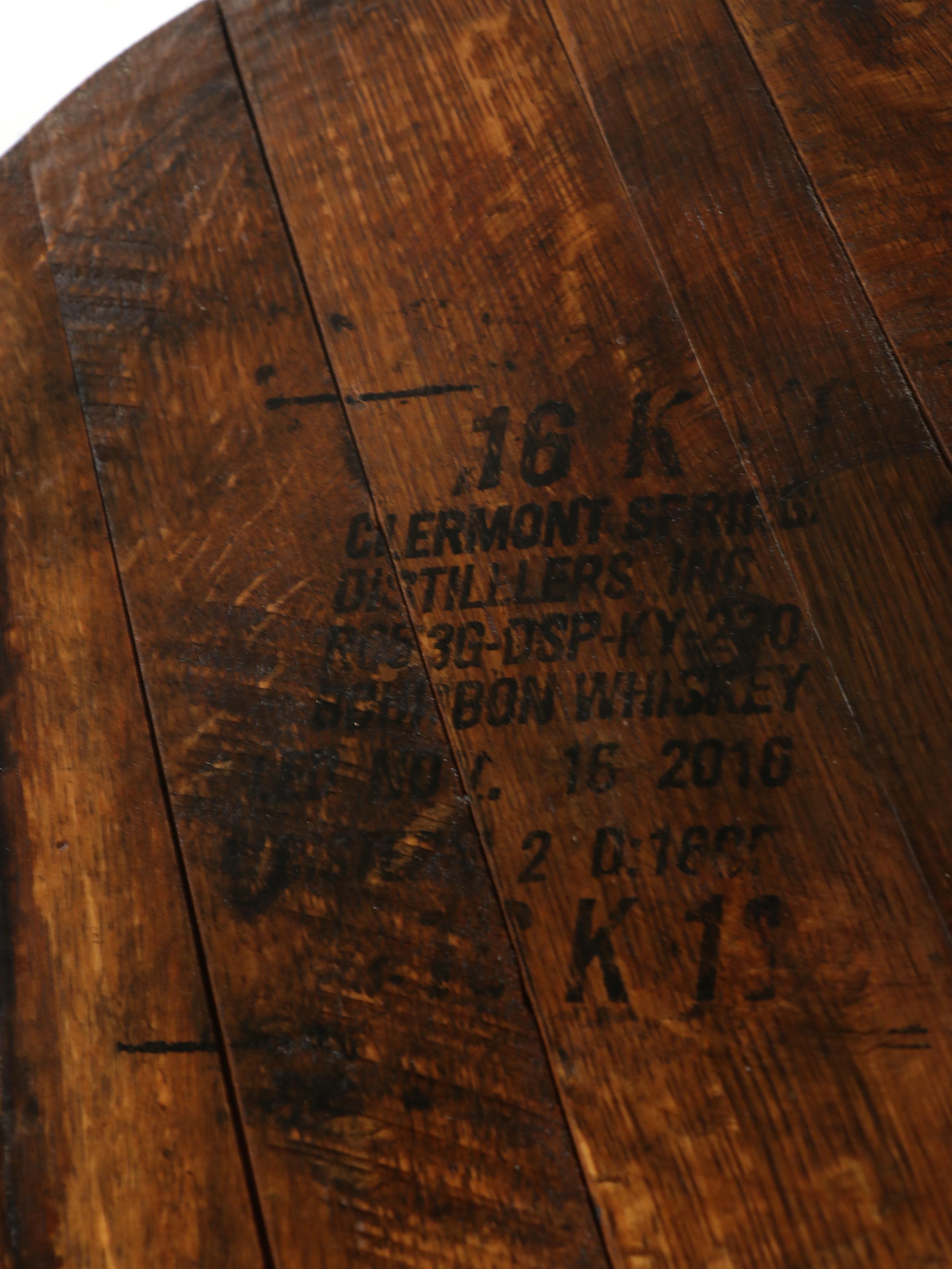 The Barrel Market Charred White Oak Bourbon Barrel Stave Nesting Tables