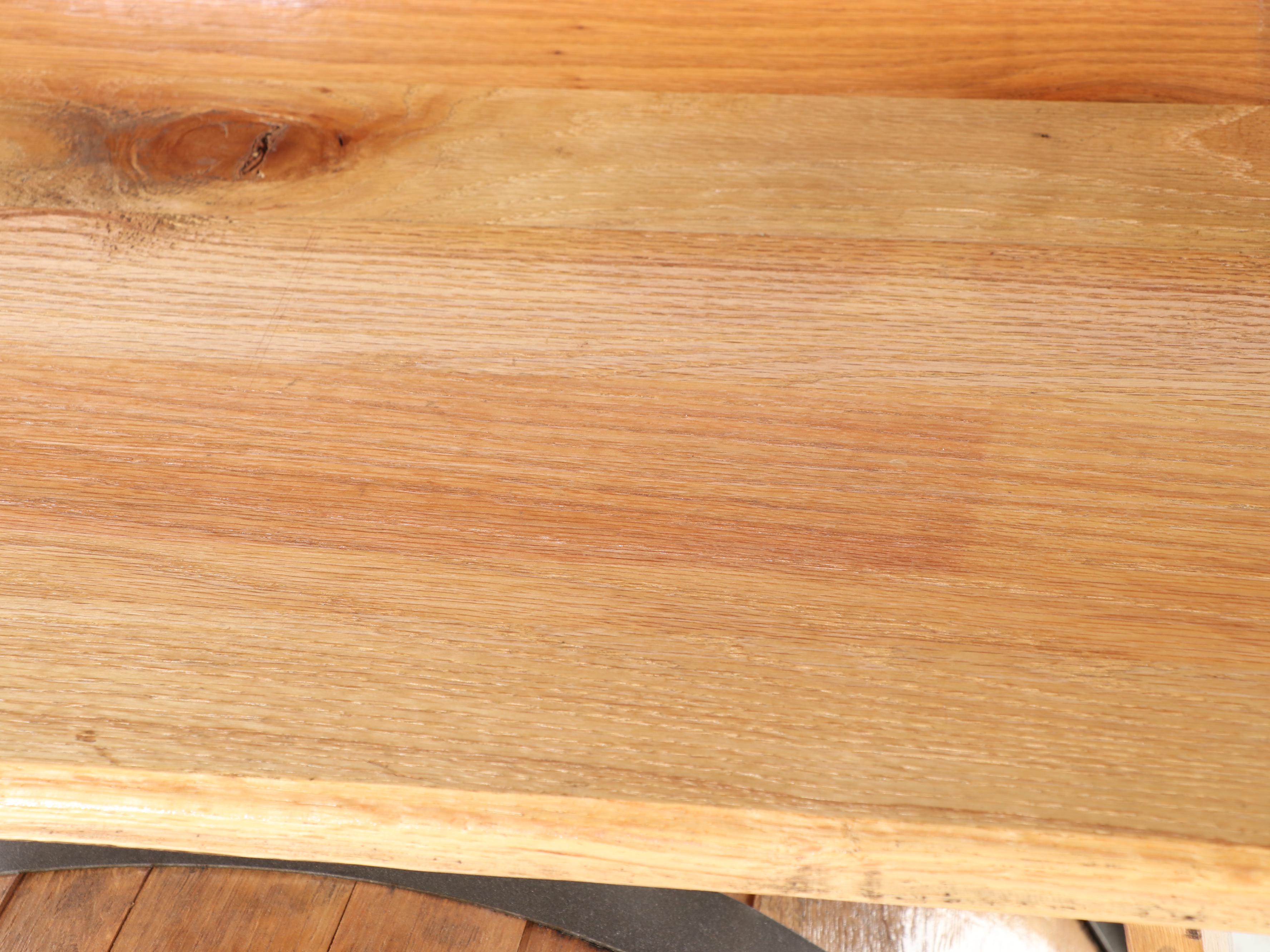 The Barrel Market Amish Made Charred White Oak Bourbon Barrel Bar with Counter