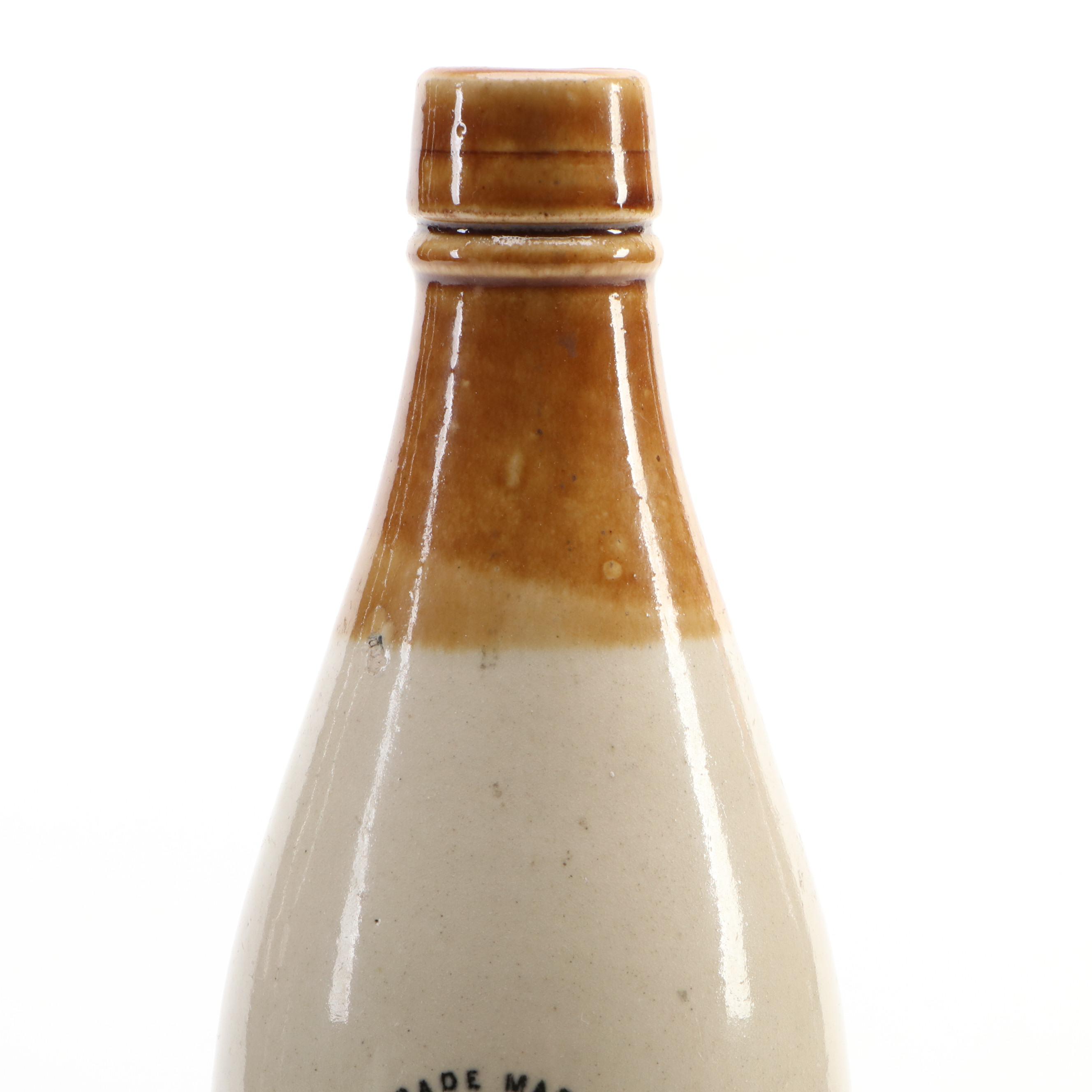 Christian Moerlein Port Dundas Pottery Stoneware Beer Bottle, Late 19th C.