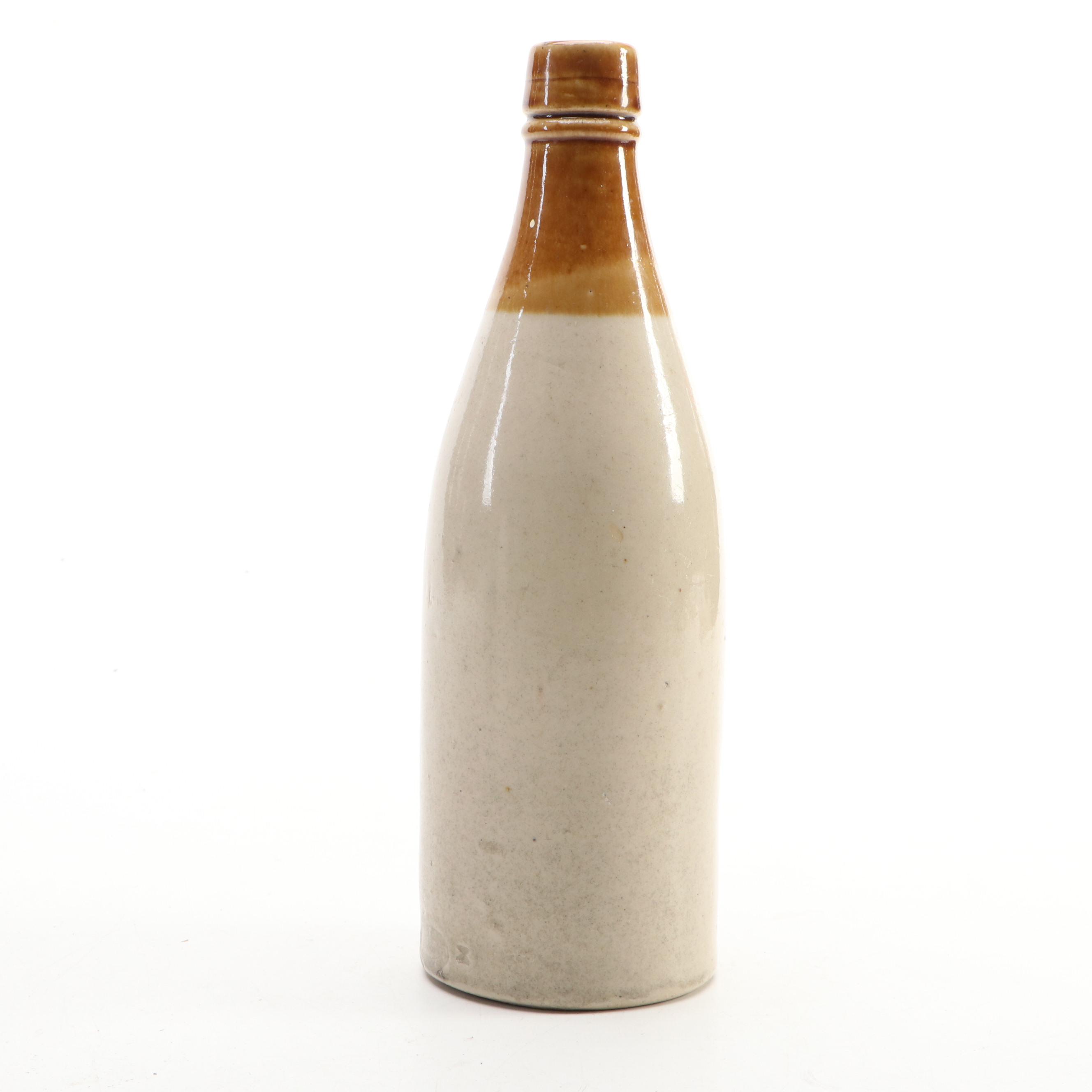 Christian Moerlein Port Dundas Pottery Stoneware Beer Bottle, Late 19th C.