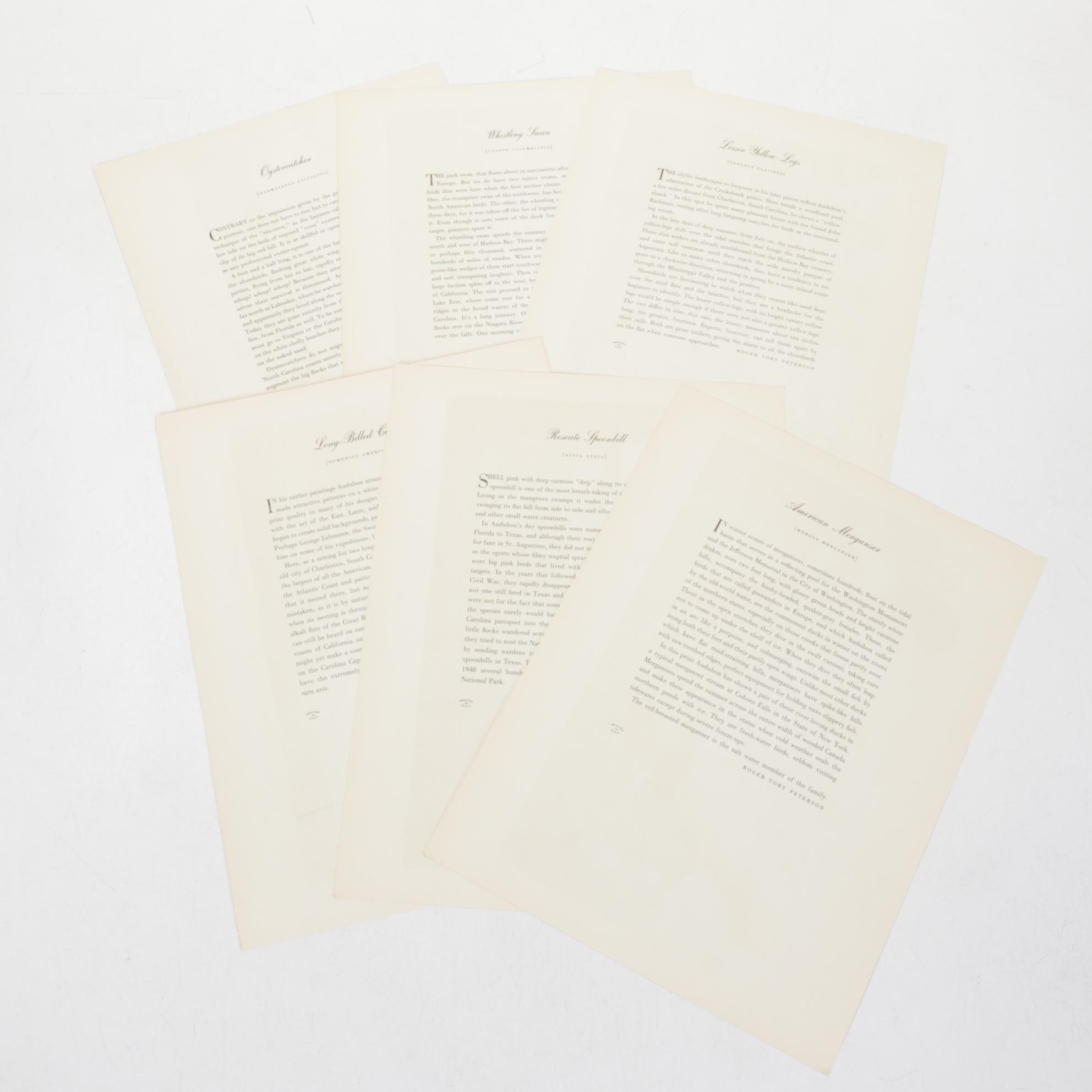 "Birds of America" Print Collection by Audubon and Roger Tory Peterson