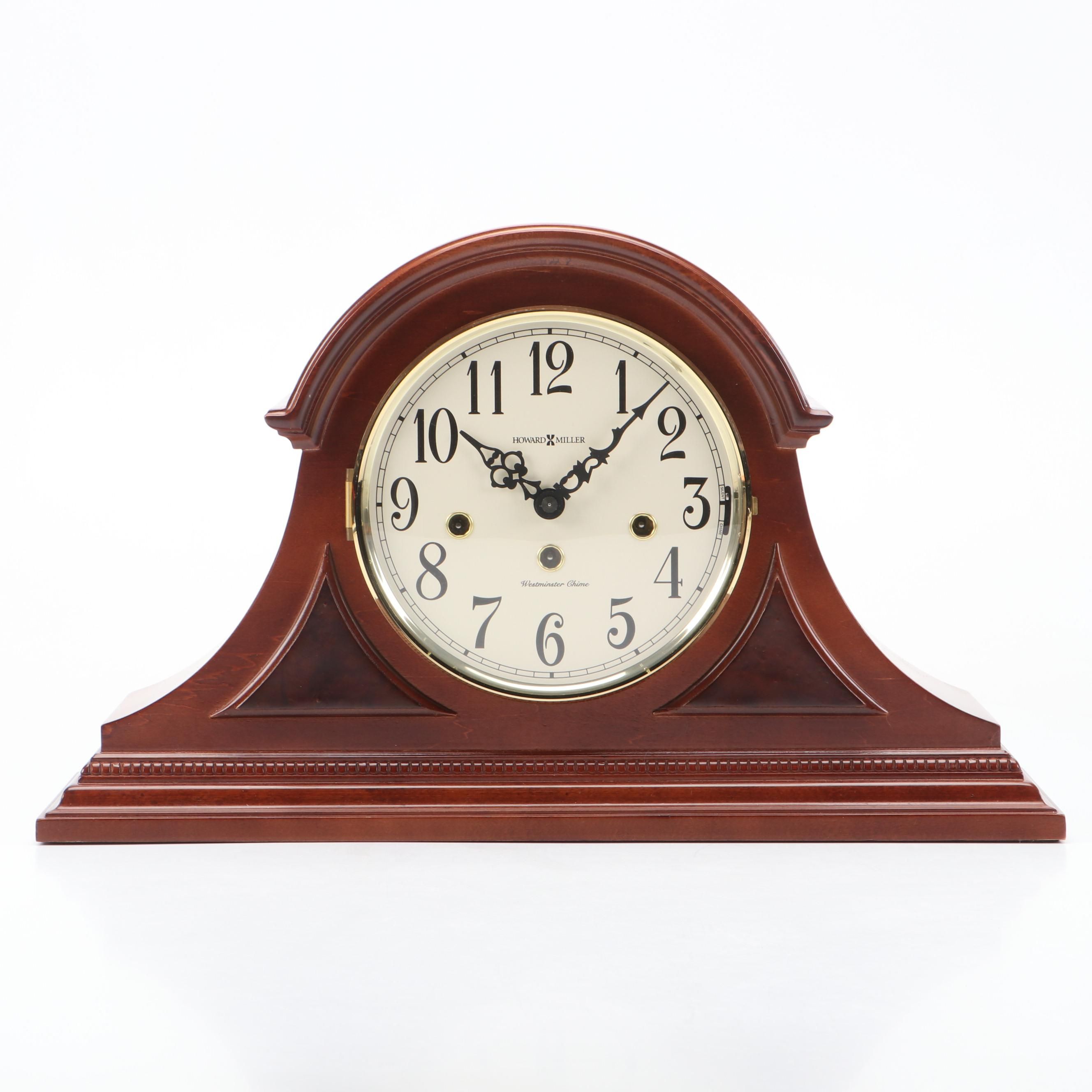 Howard Miller Carson Napoleon Hat Mantel Clock