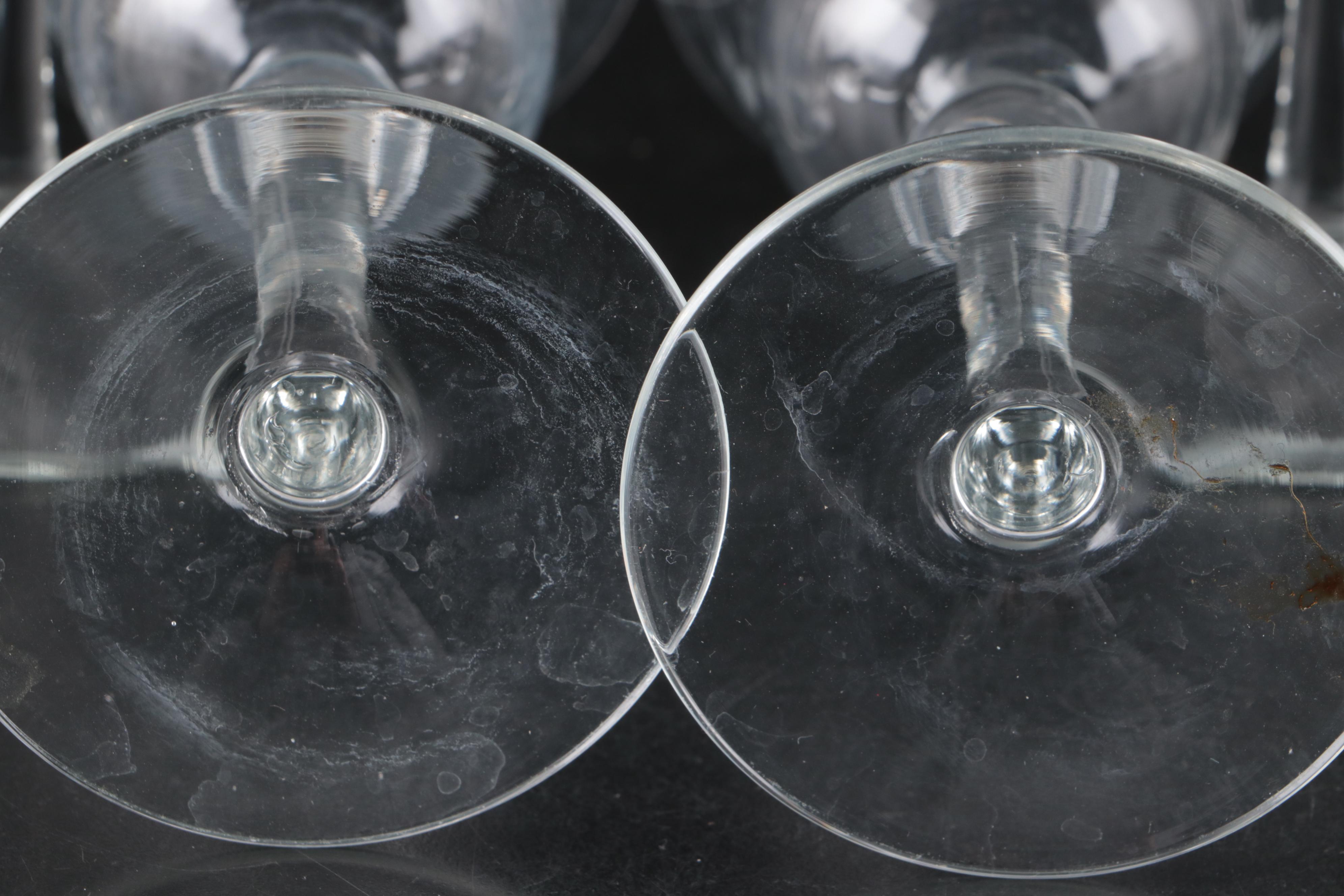 Colony "Lily of the Valley" Wine Glasses with Lenox "Navarre" and Other Stemware