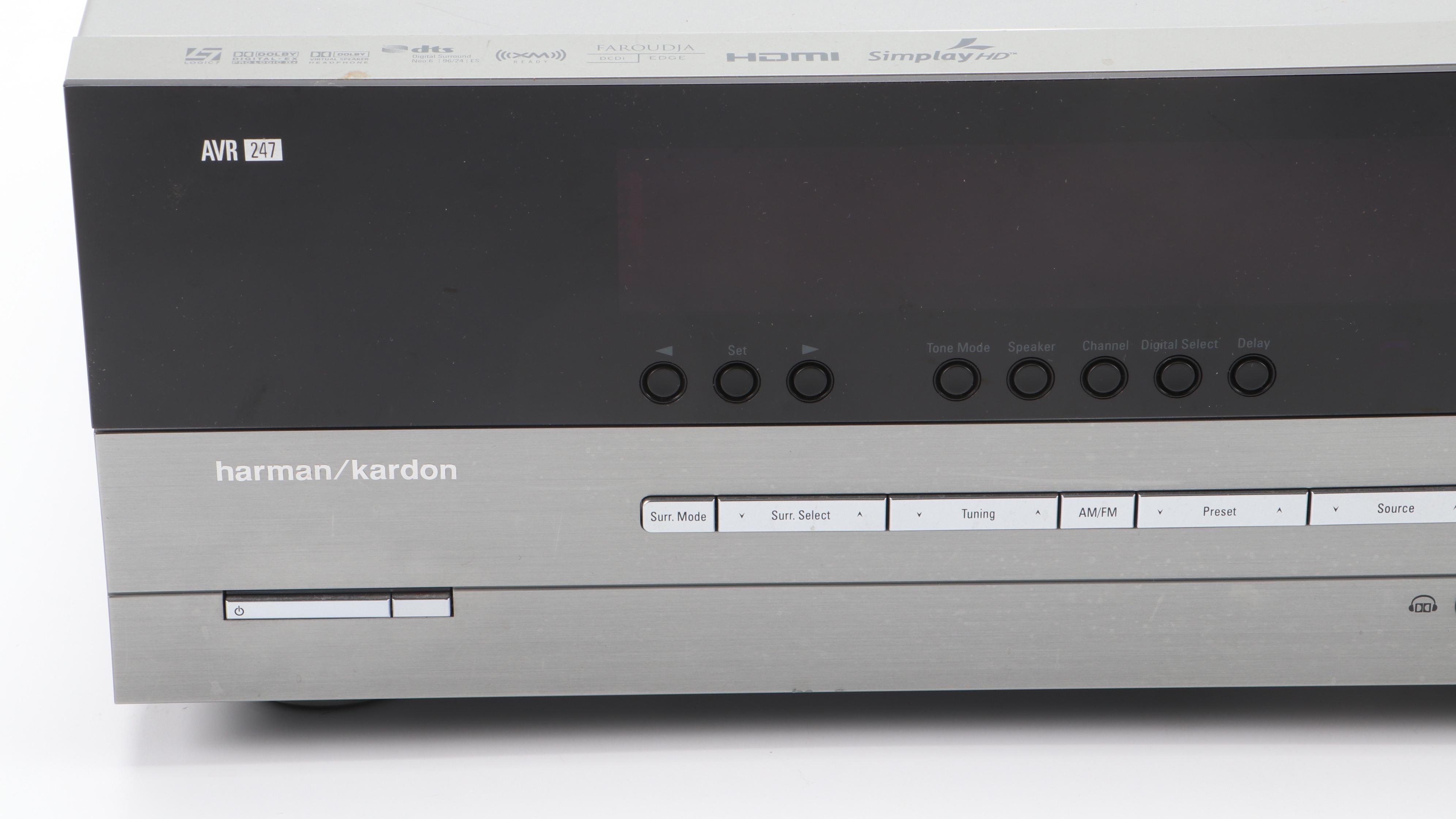 Harman Kardon AVR 247 7.1 Channel Audio/Video Receiver, 2007