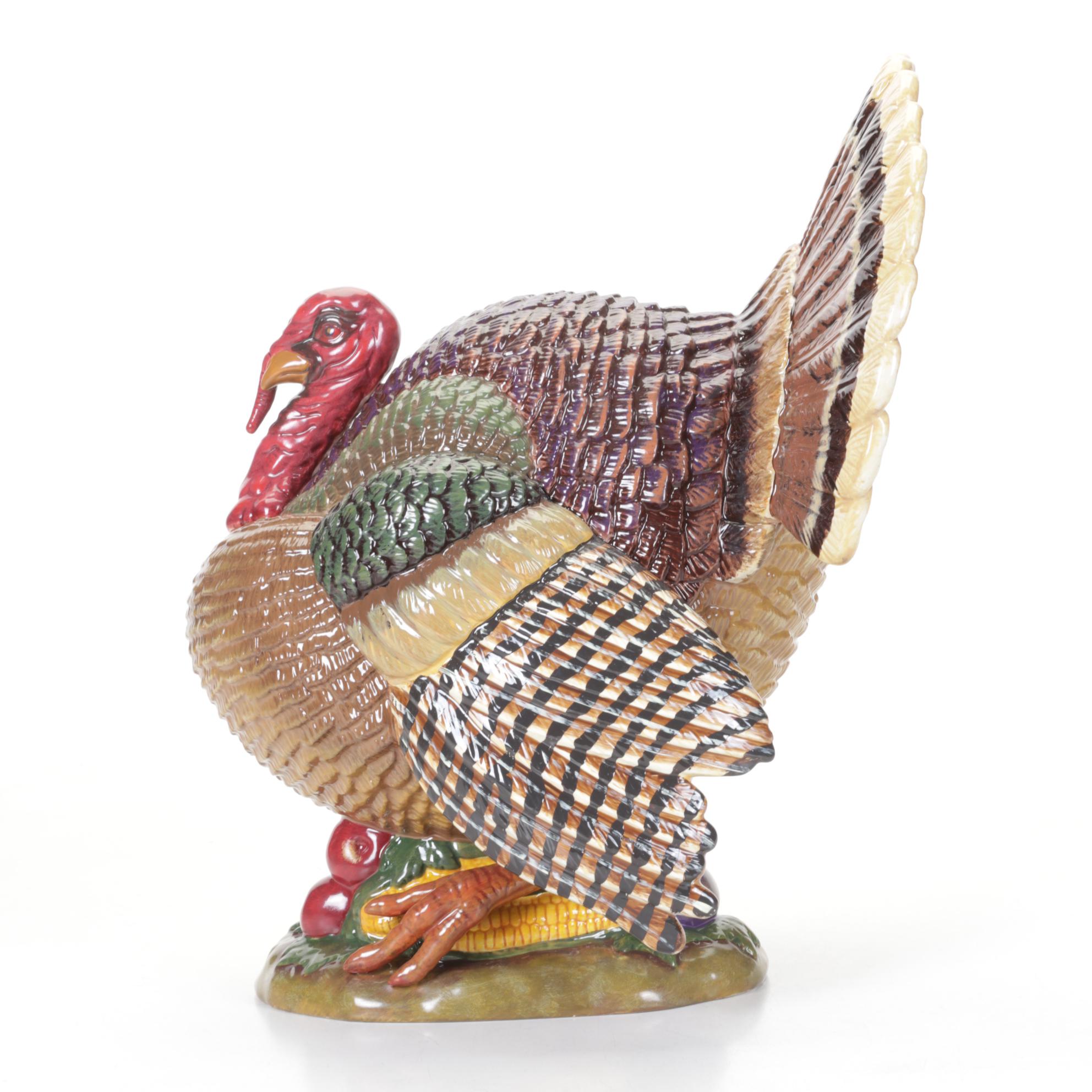 Department 56 Tom Turkey Ceramic Centerpiece