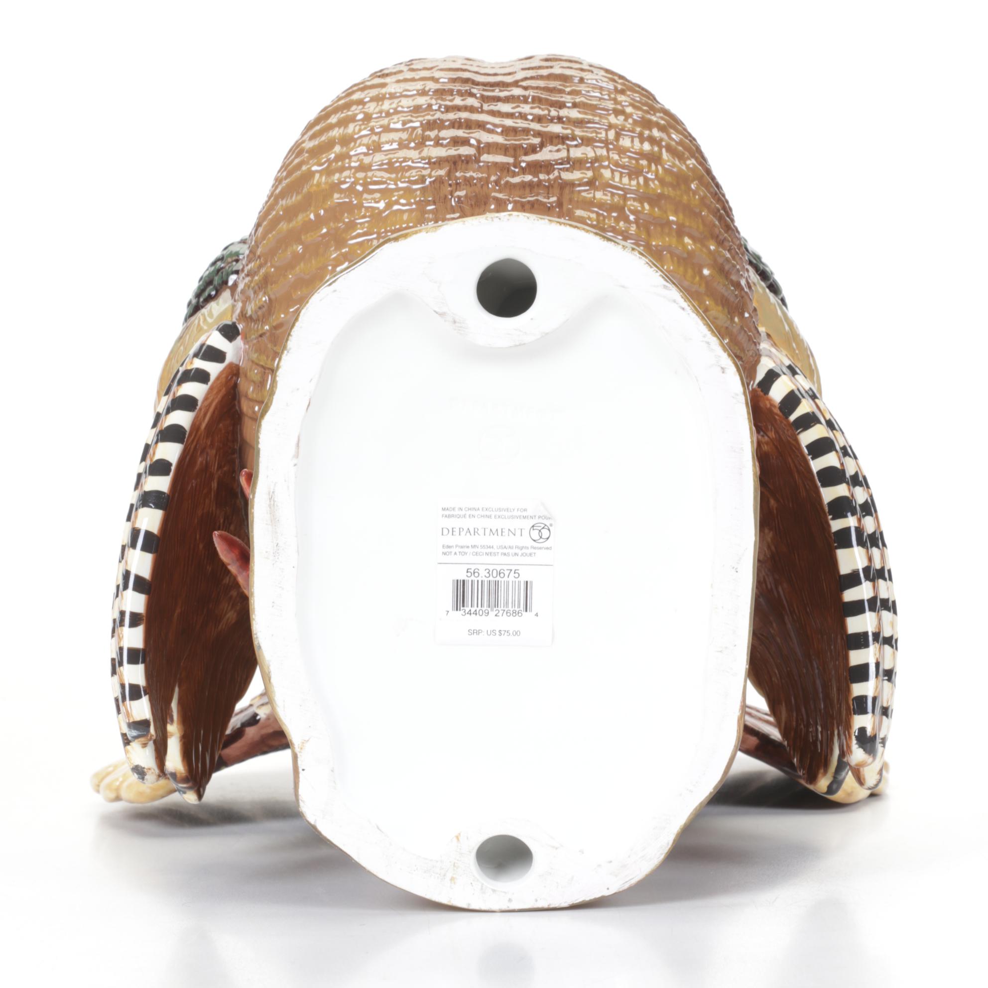 Department 56 Tom Turkey Ceramic Centerpiece