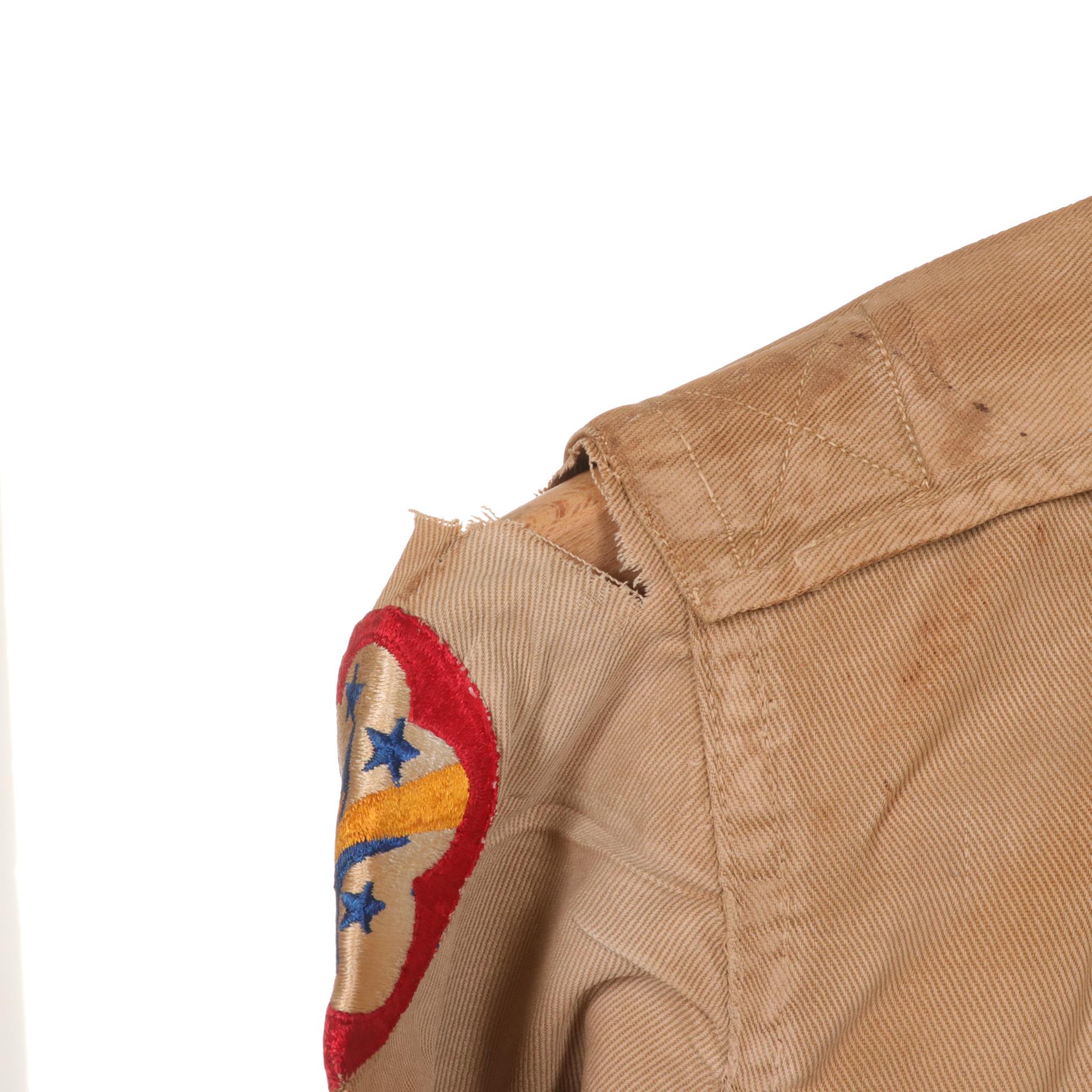 WWII Era U.S. Army Officer Dress Uniform with Set of Regulation Uniforms