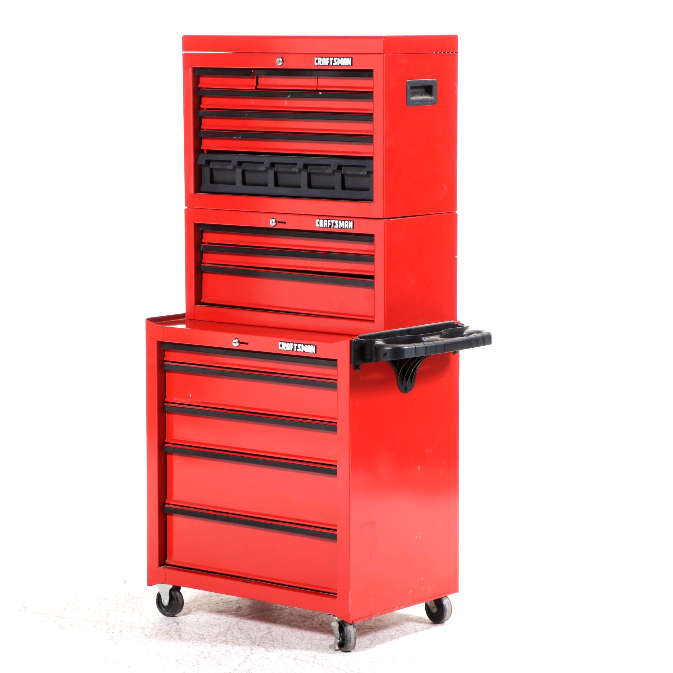 Craftsman Three Section Tool Box on Casters