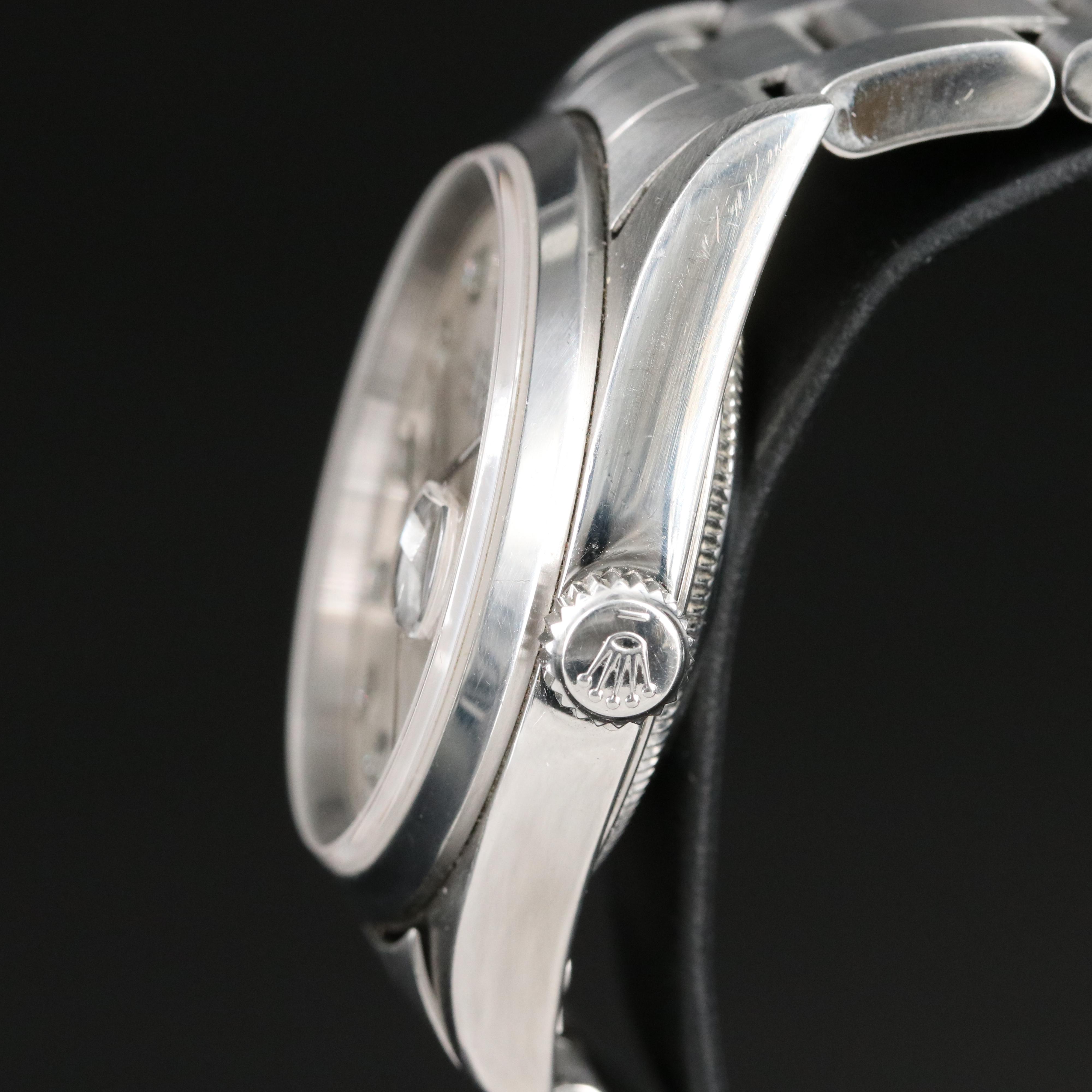 Rolex Datejust 16200 Custom Diamond Dial 36mm Steel Automatic Watch